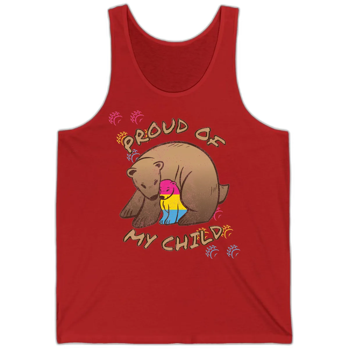 Proud As My Child Tank in Red