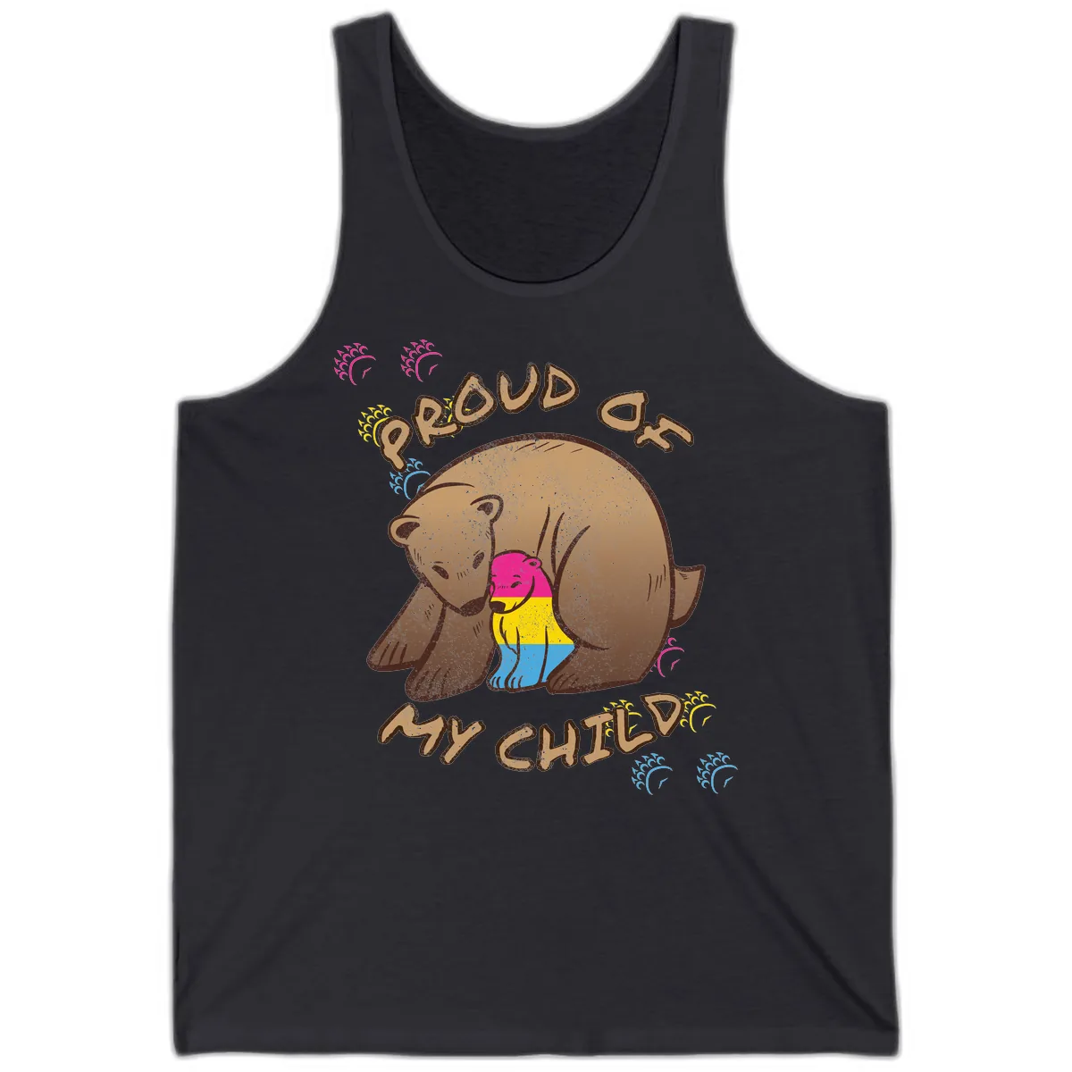 Proud As My Child Tank in Dark Grey