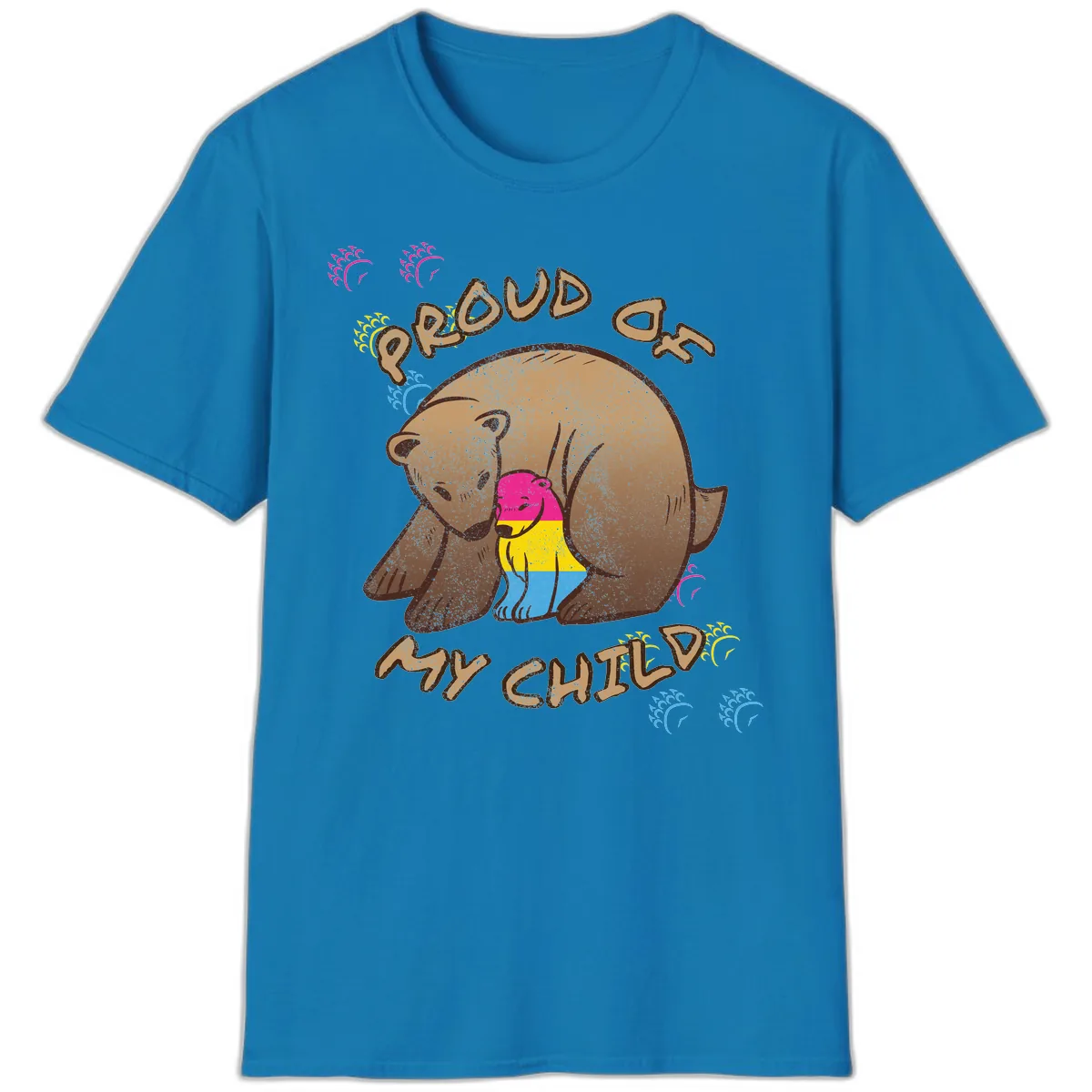 Proud As My Child T-Shirt in Sapphire