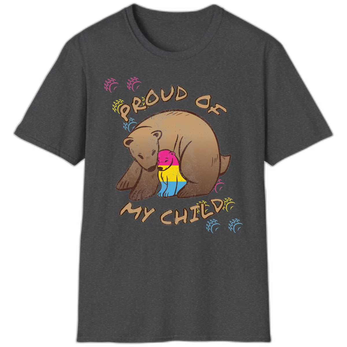 Proud As My Child T-Shirt in Dark Heather