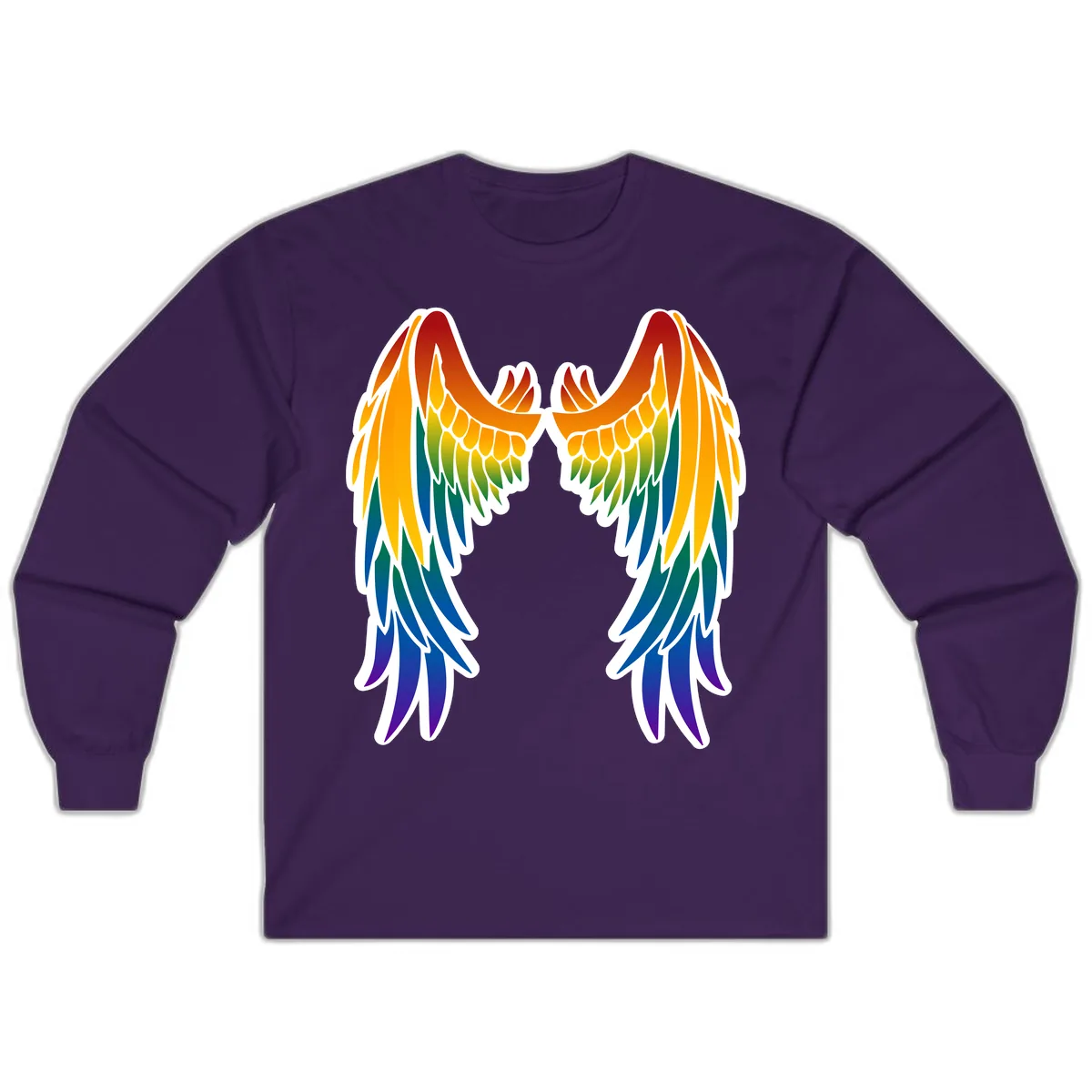 Rainbow Pride Wings Long Sleeve in Purple
