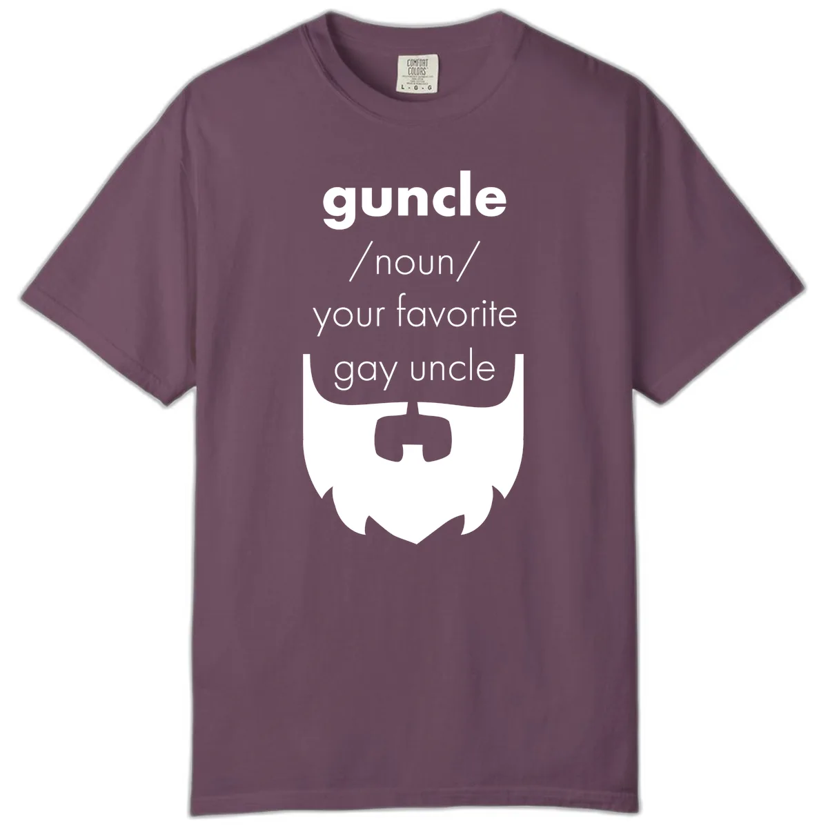 Guncle Your Favorite Gay Uncle Comfort Color in Berry