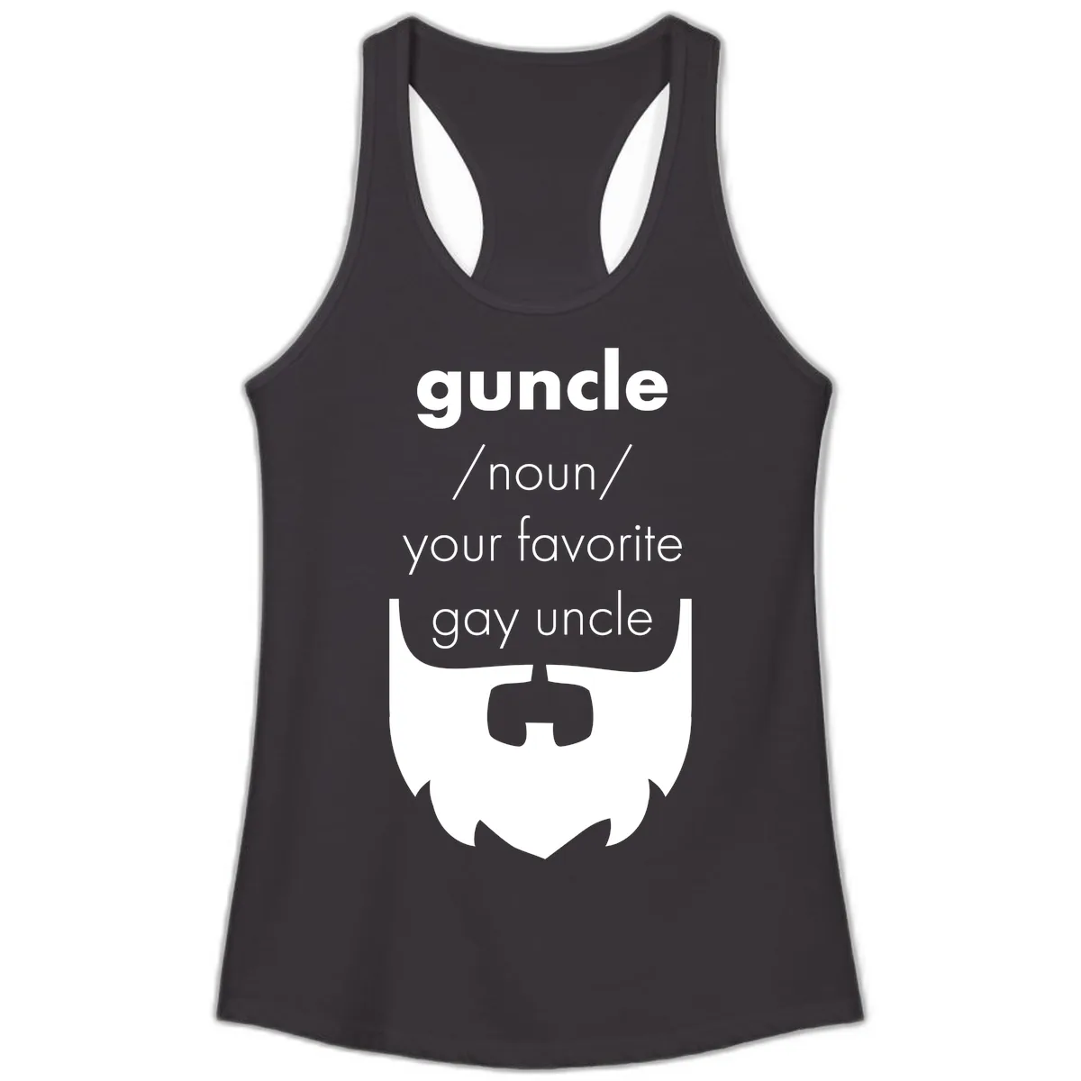 Guncle Your Favorite Gay Uncle Ladies Tank in Black