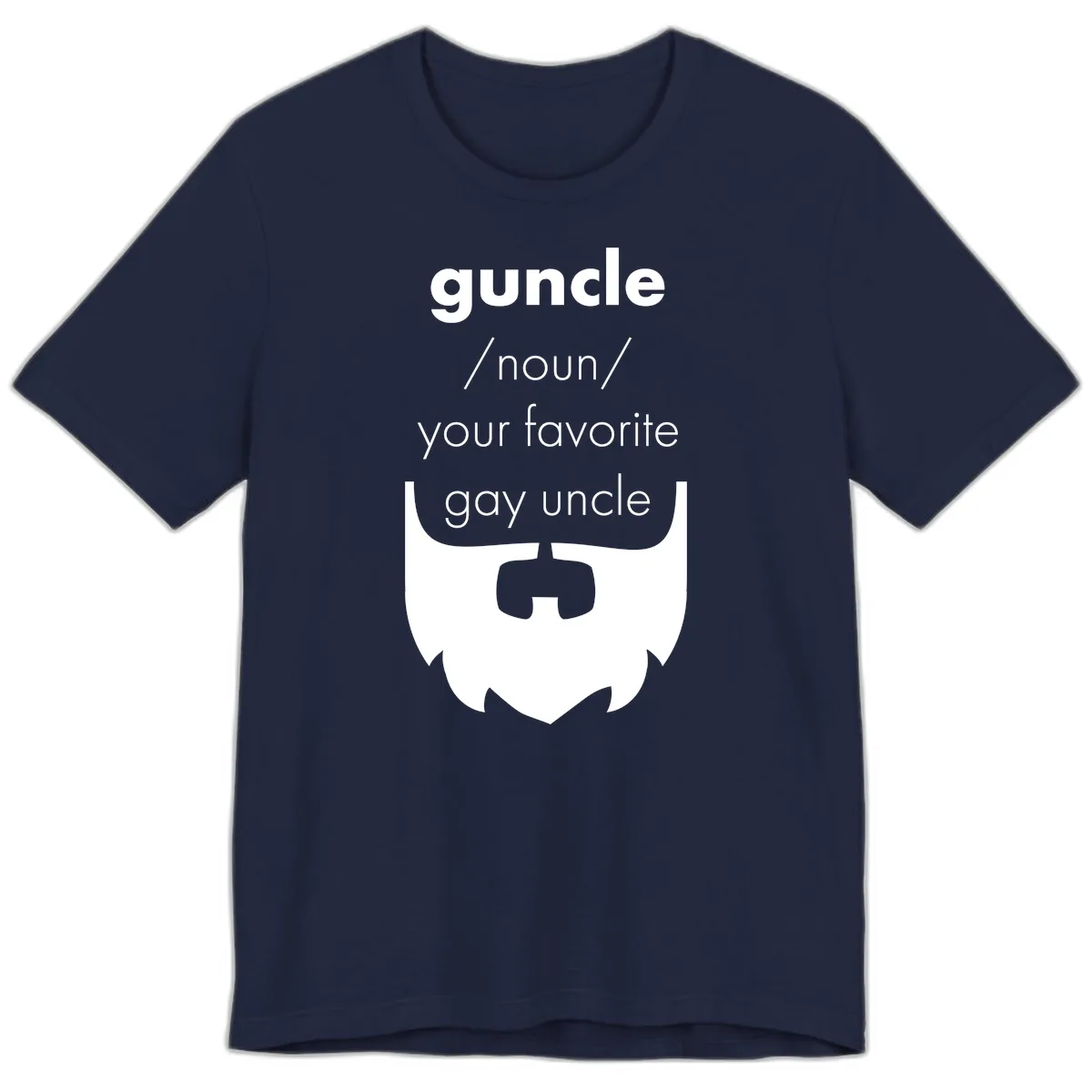 Guncle Your Favorite Gay Uncle Premium T-Shirt in Navy