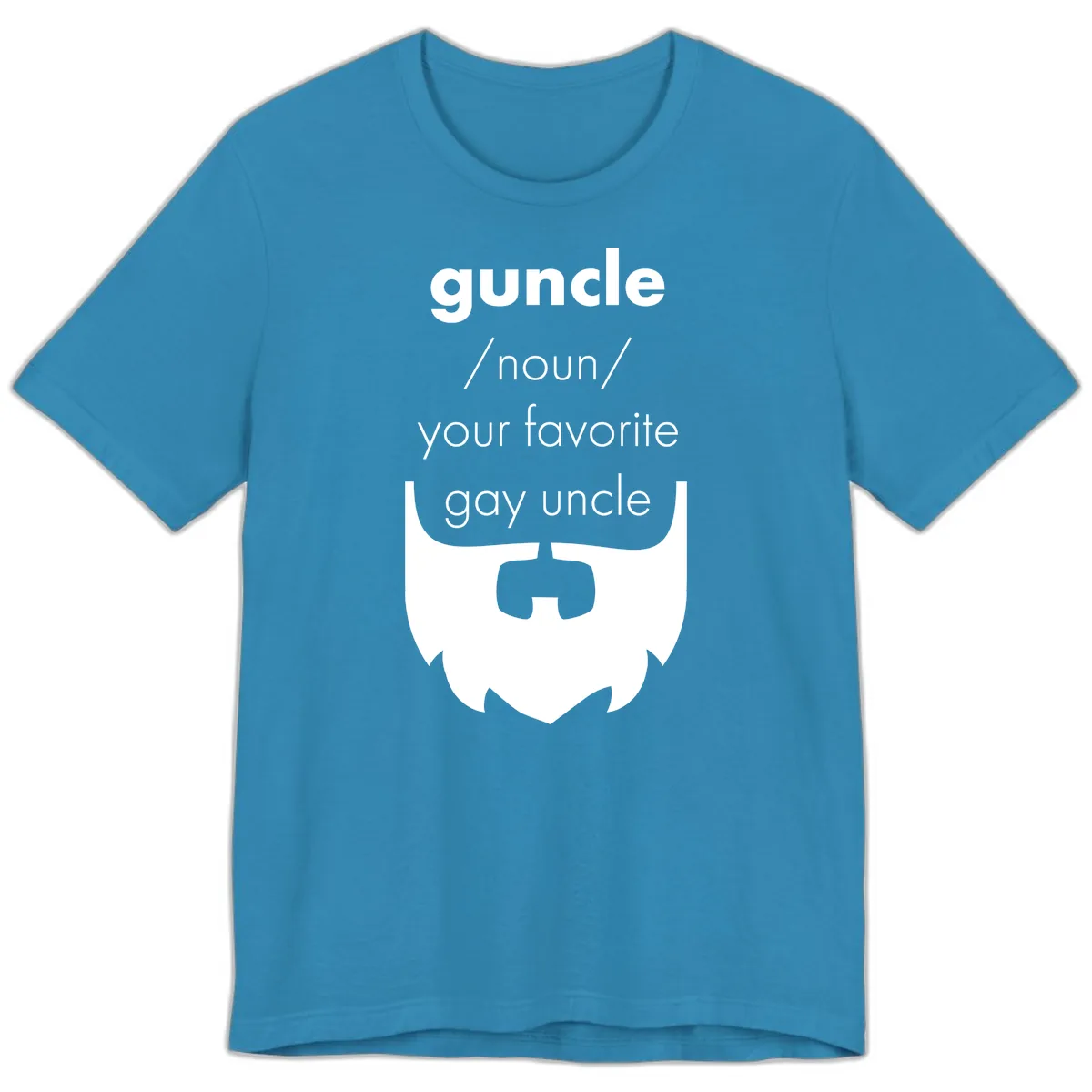 Guncle Your Favorite Gay Uncle Premium T-Shirt in Aqua