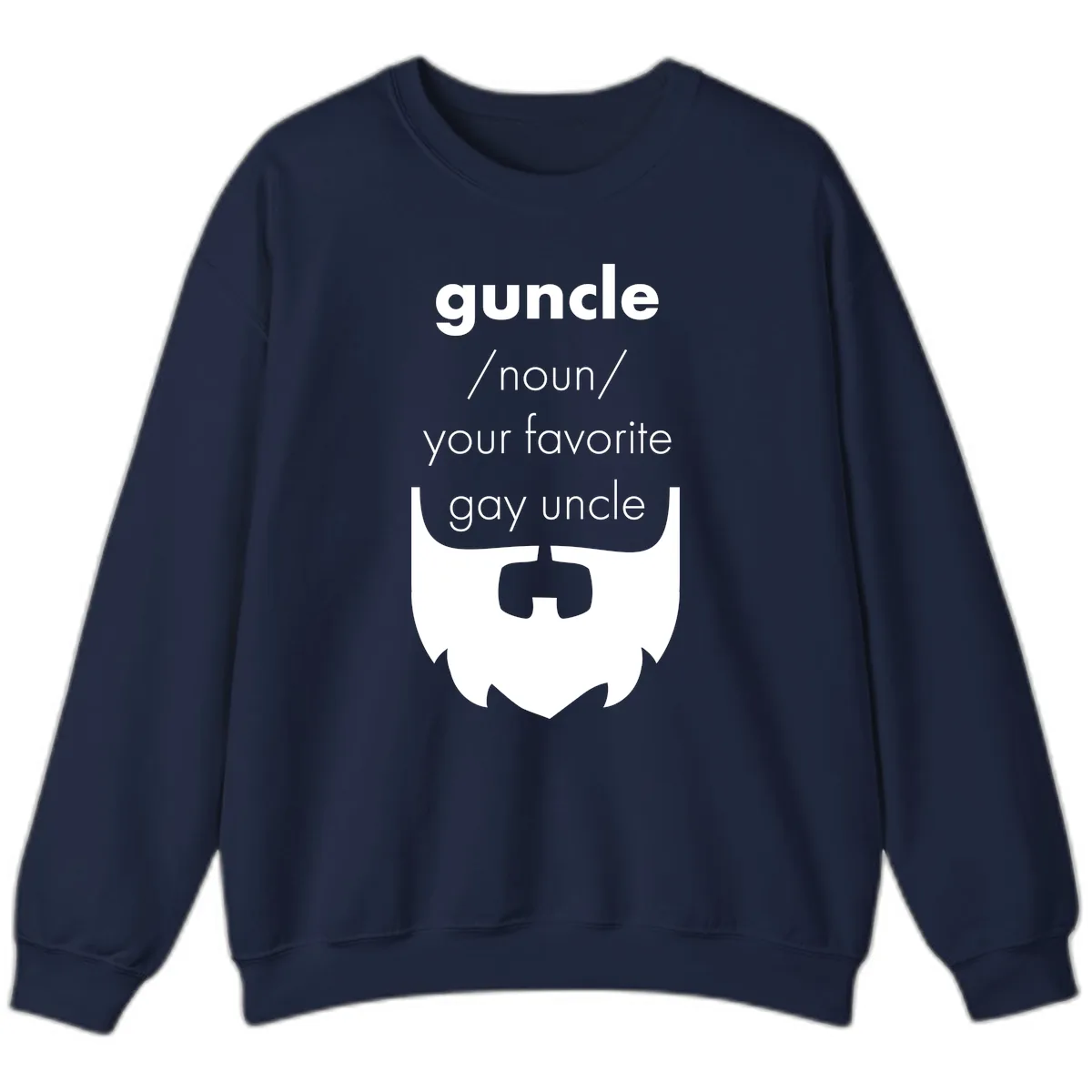 Guncle Your Favorite Gay Uncle Sweatshirt in Navy