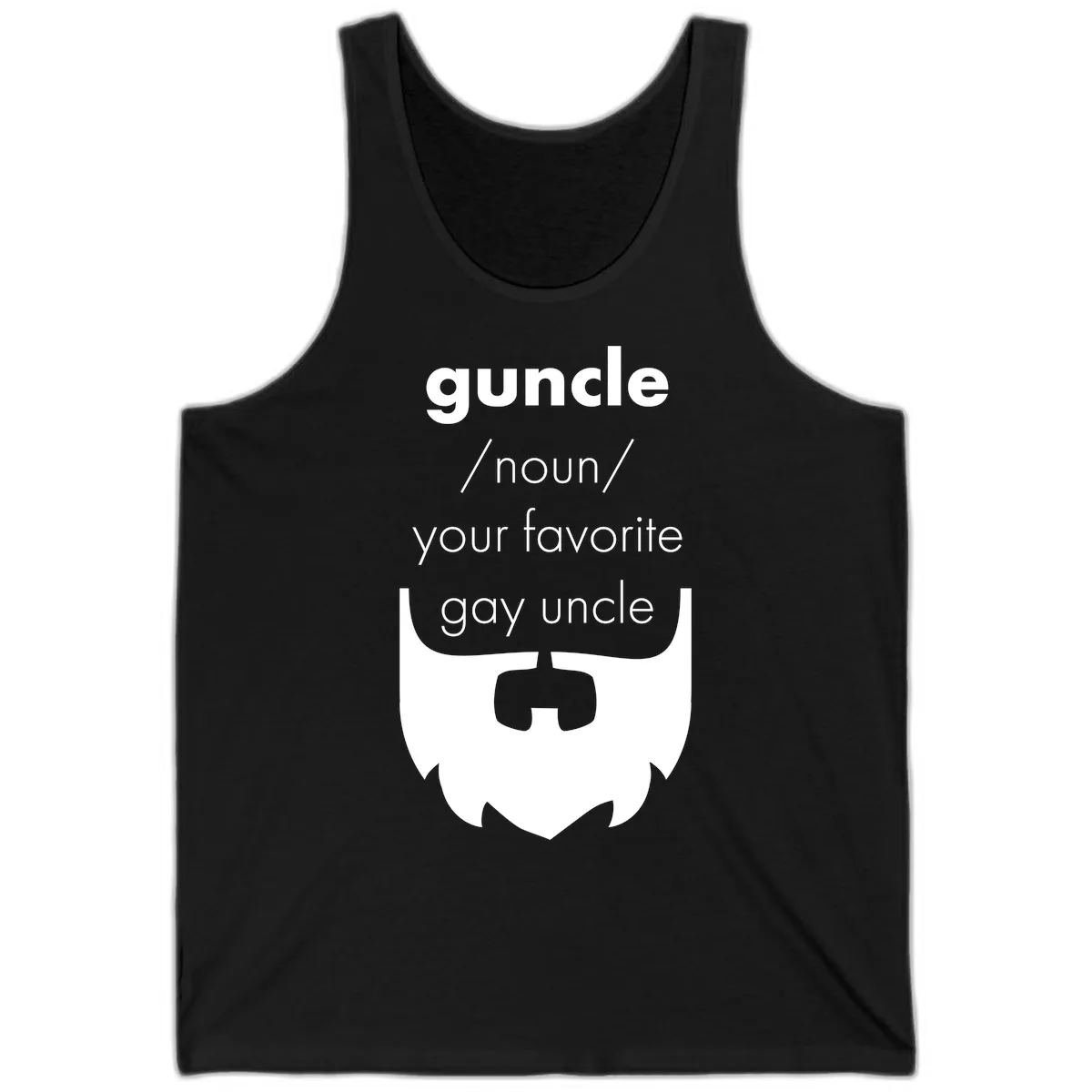 Guncle Your Favorite Gay Uncle Tank in Black