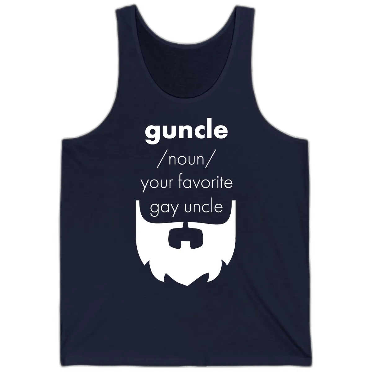 Guncle Your Favorite Gay Uncle Tank in Navy