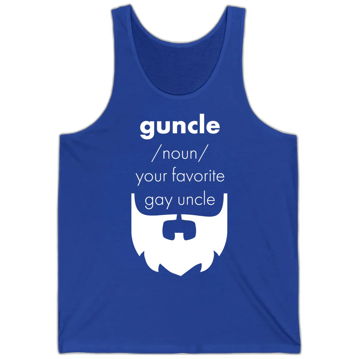 Guncle Your Favorite Gay Uncle Tank in True Royal