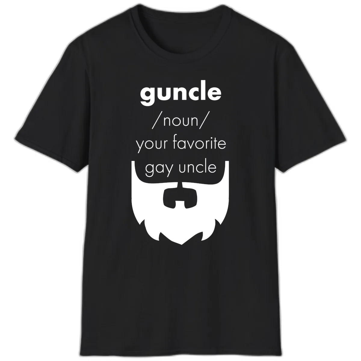 Guncle Your Favorite Gay Uncle T-Shirt in Black