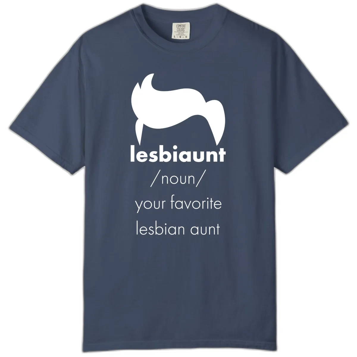 Lesbian Aunt Definition Comfort Color in Midnight