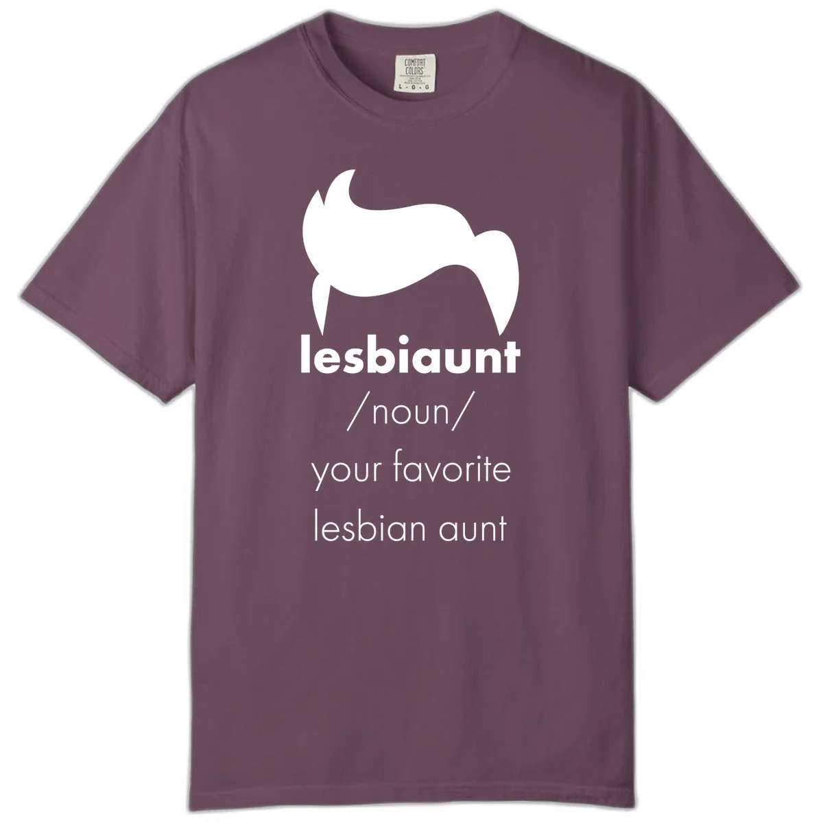 Lesbian Aunt Definition Comfort Color in Berry