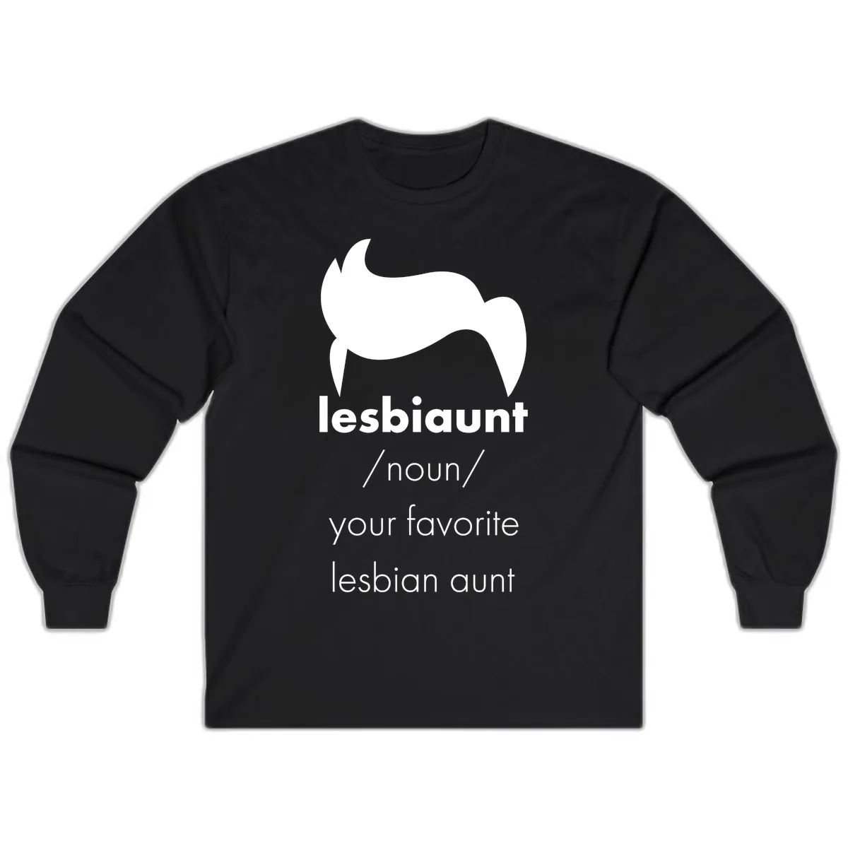 Lesbian Aunt Definition Long Sleeve in Black