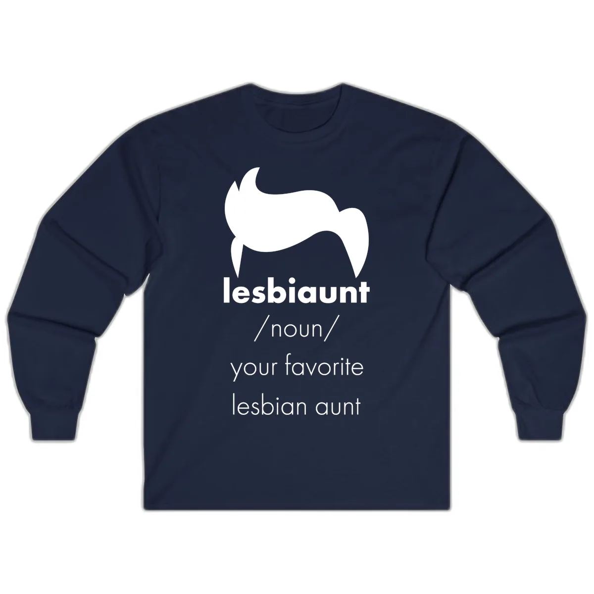Lesbian Aunt Definition Long Sleeve in Navy