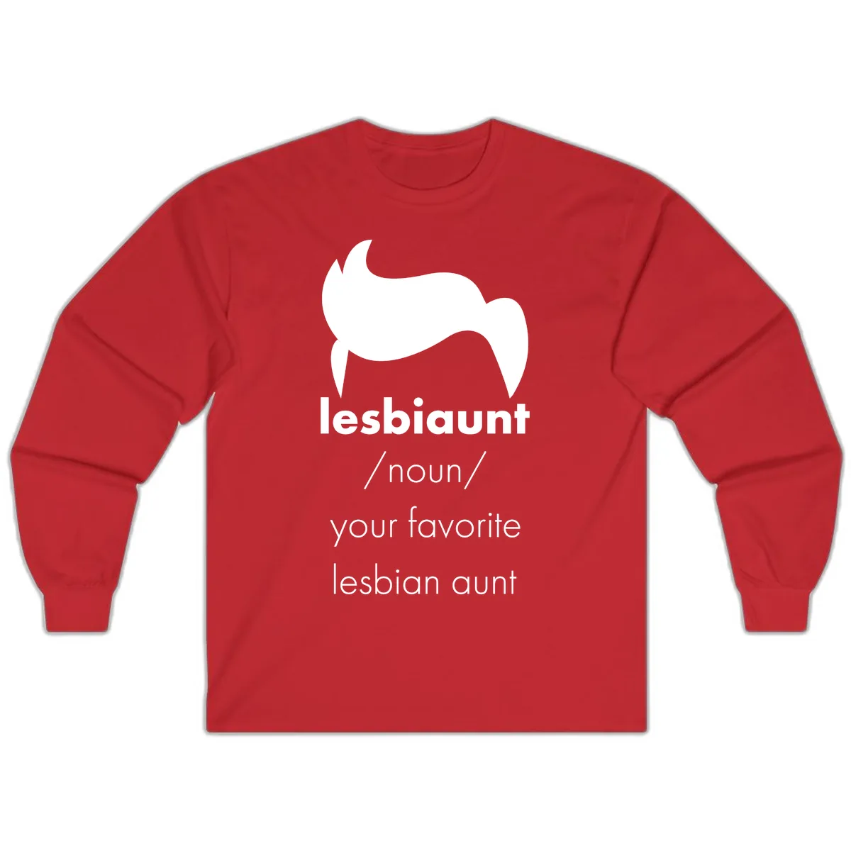Lesbian Aunt Definition Long Sleeve in Red