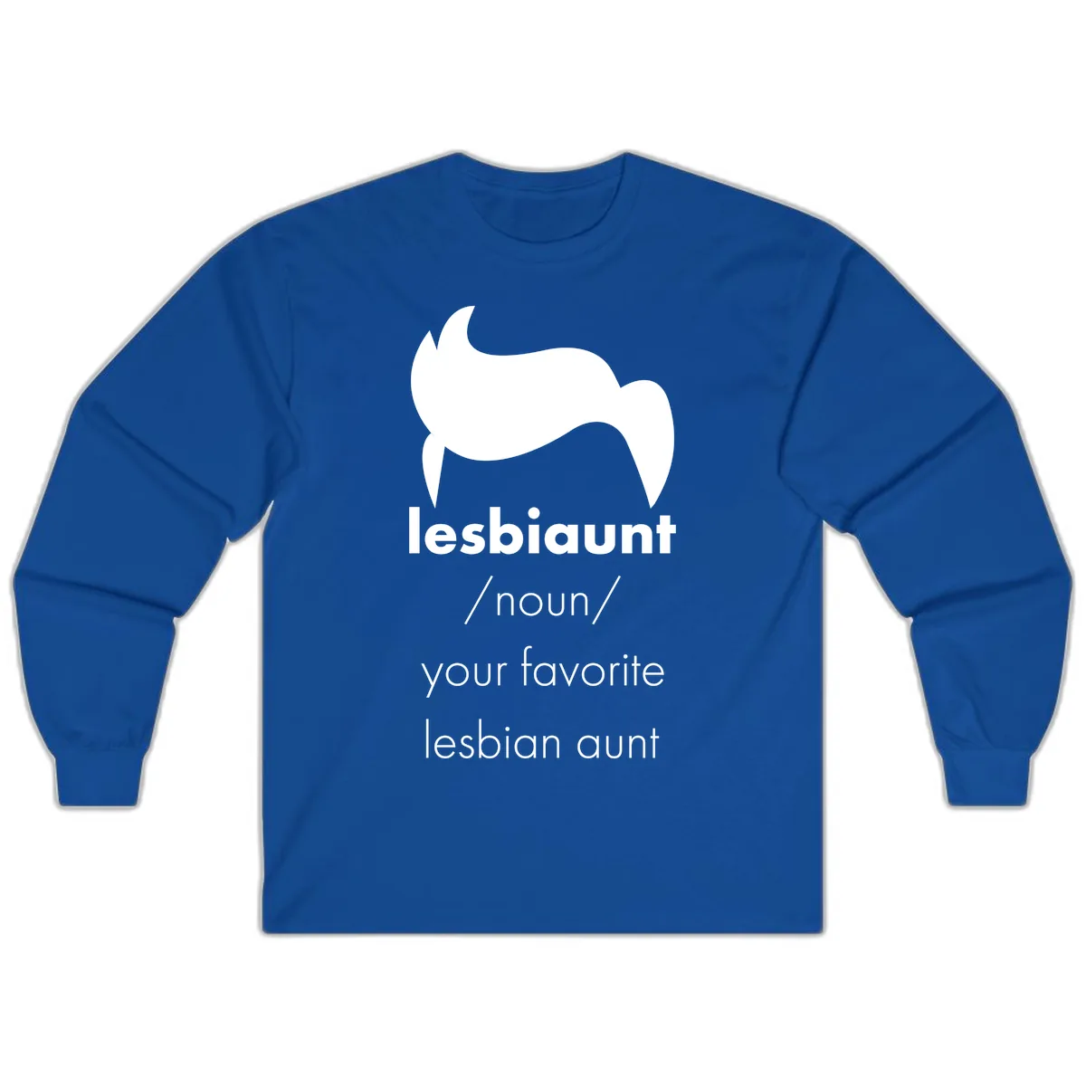 Lesbian Aunt Definition Long Sleeve in Royal