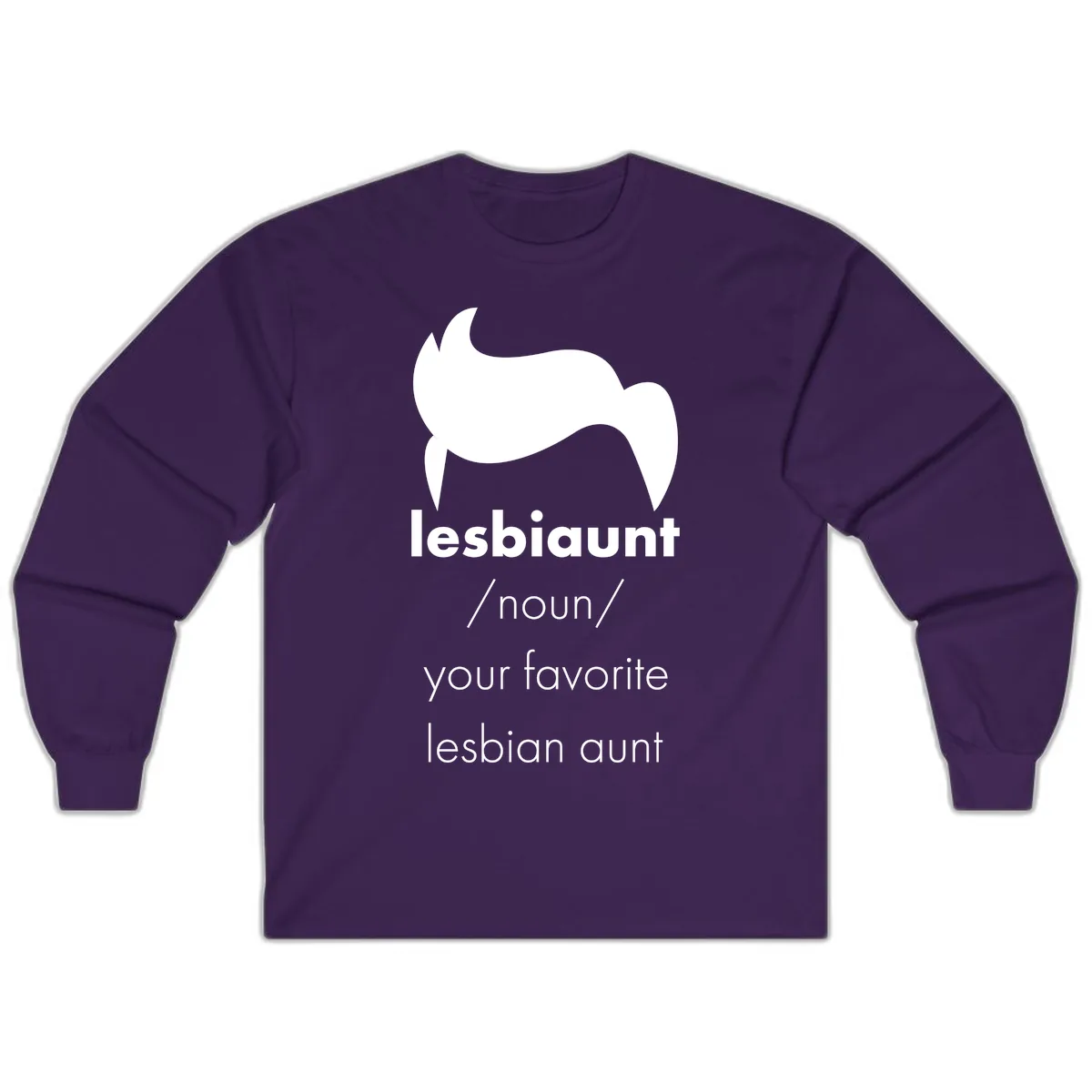 Lesbian Aunt Definition Long Sleeve in Purple