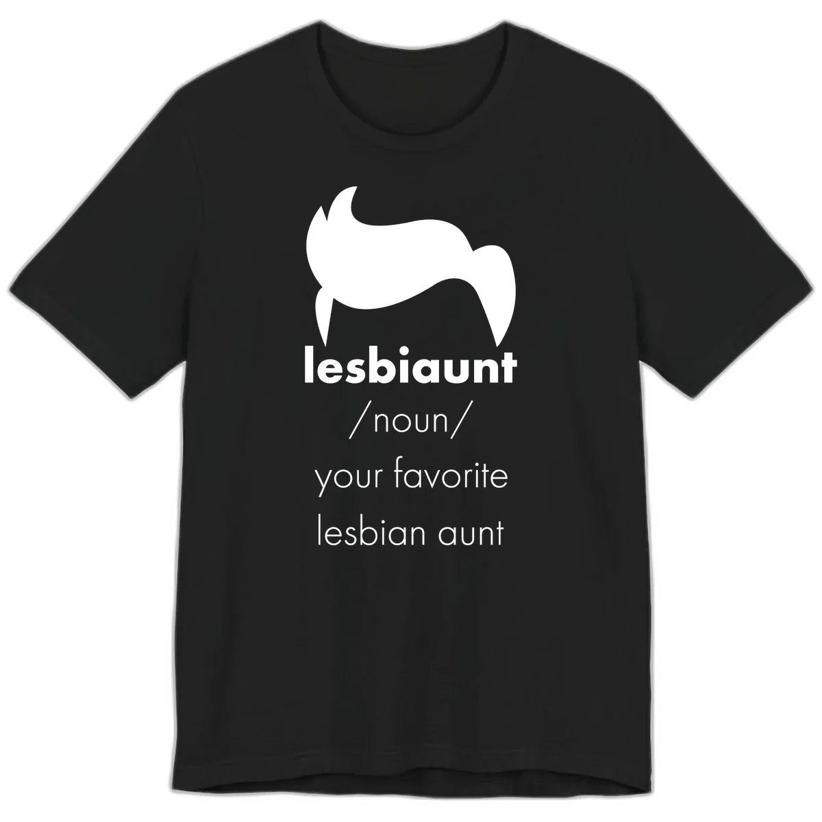 Lesbian Aunt Definition Premium T-Shirt in Black