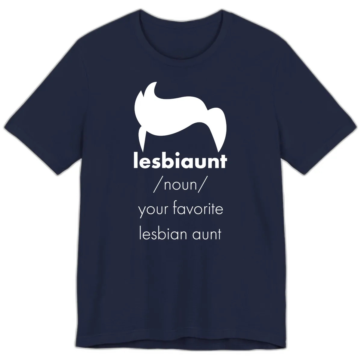 Lesbian Aunt Definition Premium T-Shirt in Navy