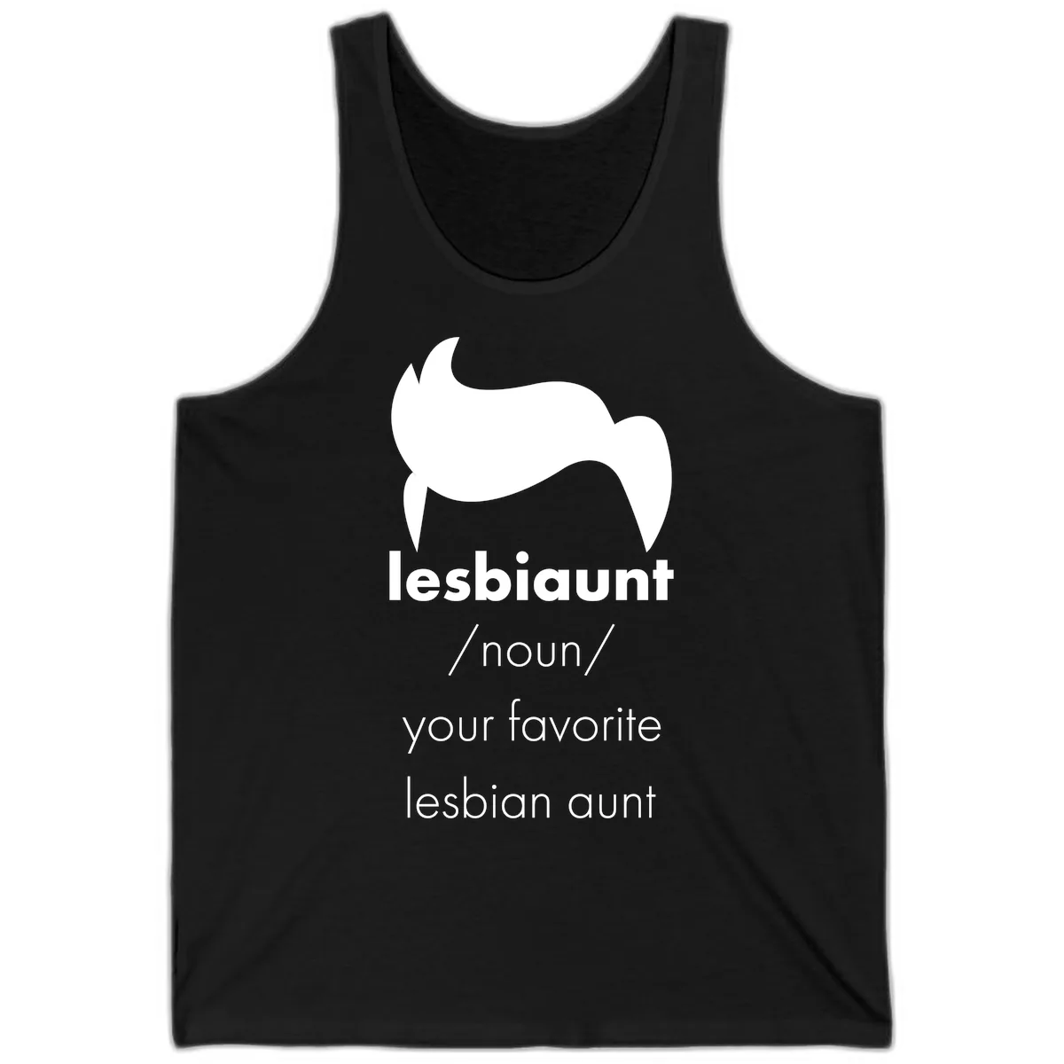 Lesbian Aunt Definition Tank in Black