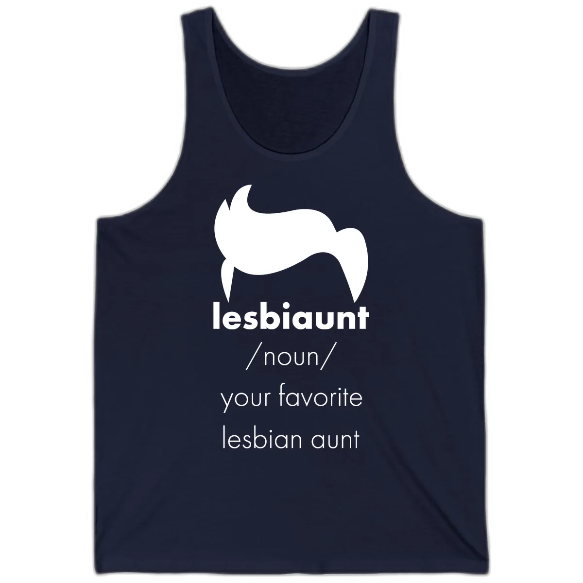 Lesbian Aunt Definition Tank in Navy