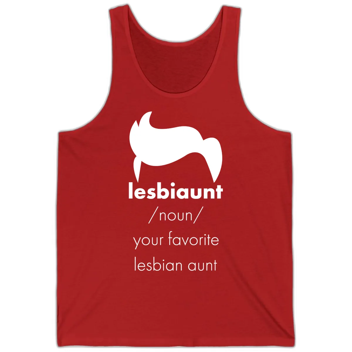 Lesbian Aunt Definition Tank in Red