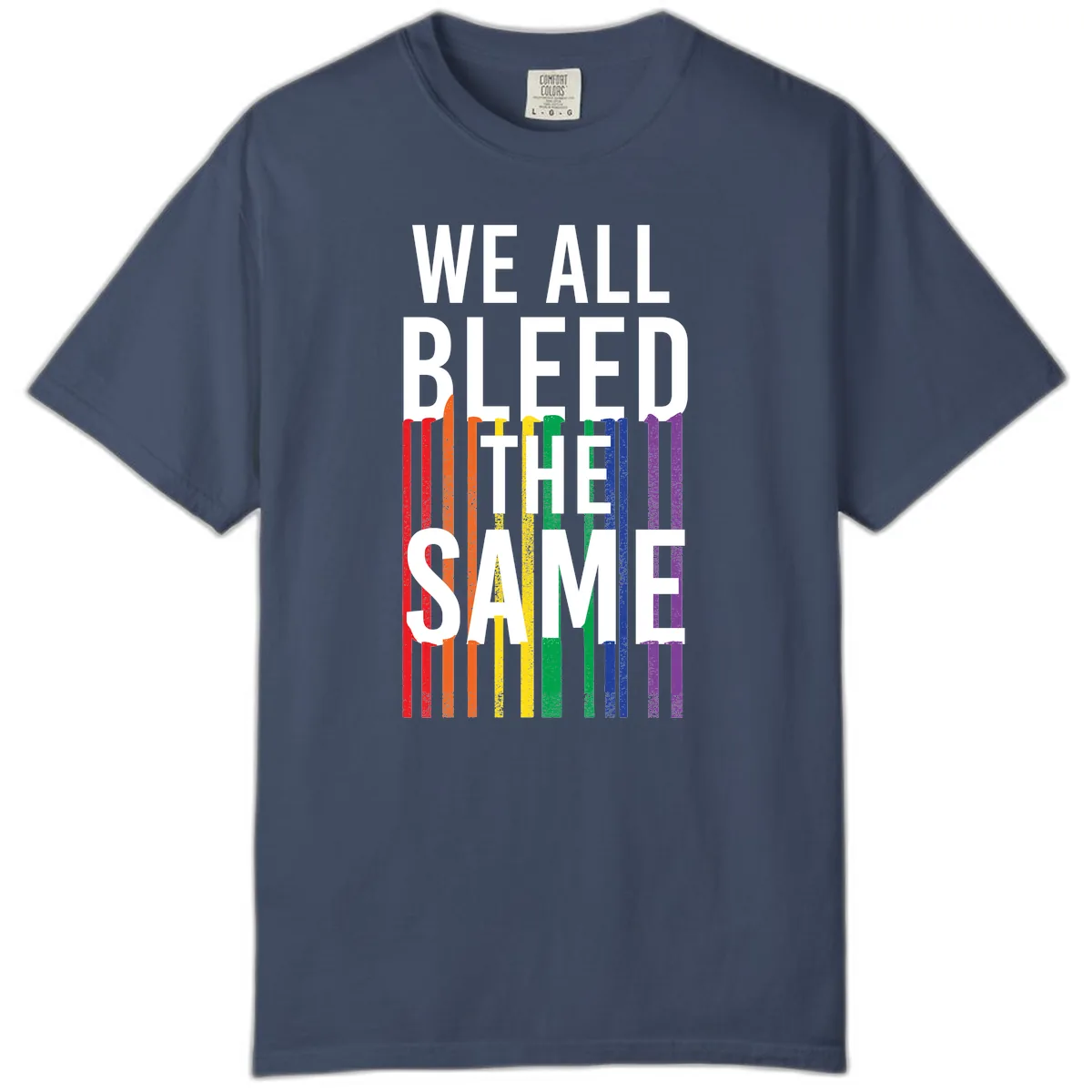 We All Bleed The Same Comfort Color in Midnight