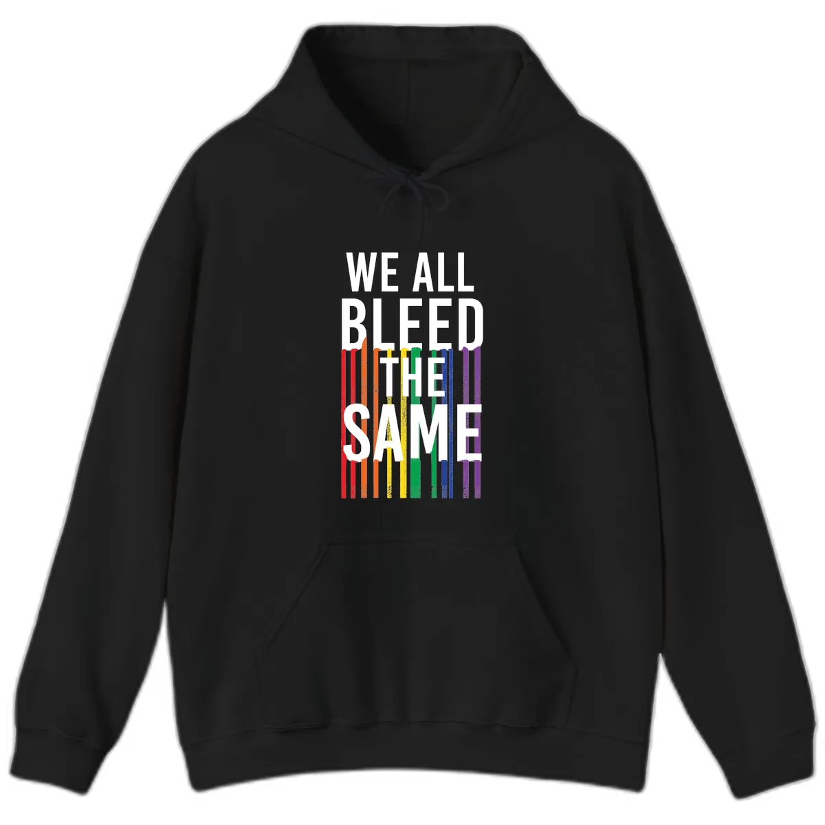 We All Bleed The Same Hoodie in Black