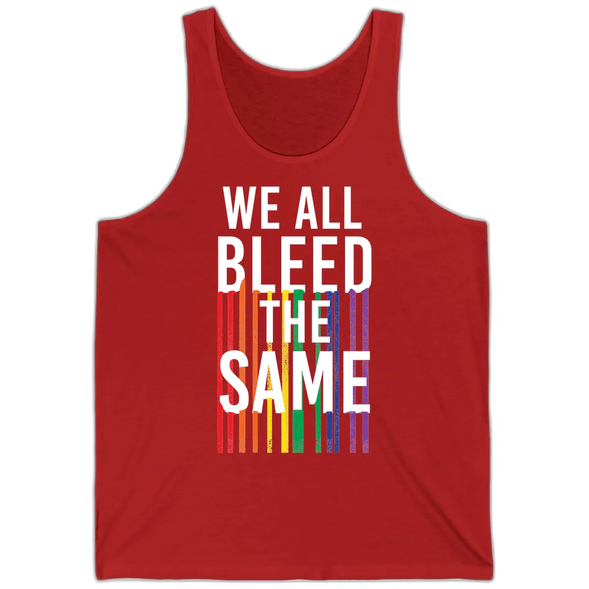 We All Bleed The Same Tank in Red