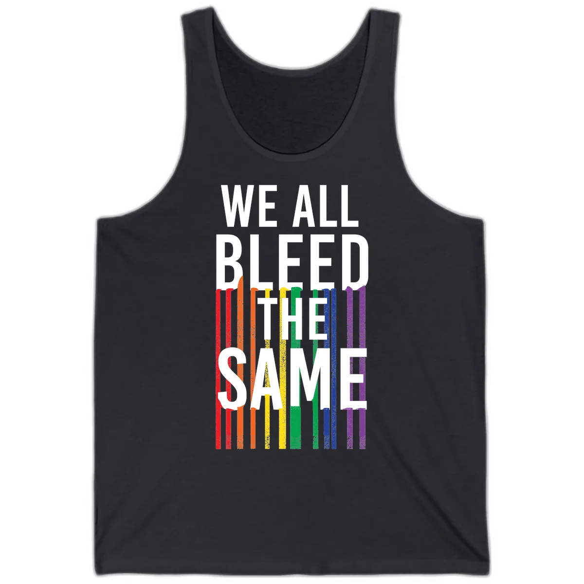 We All Bleed The Same Tank in Dark Grey