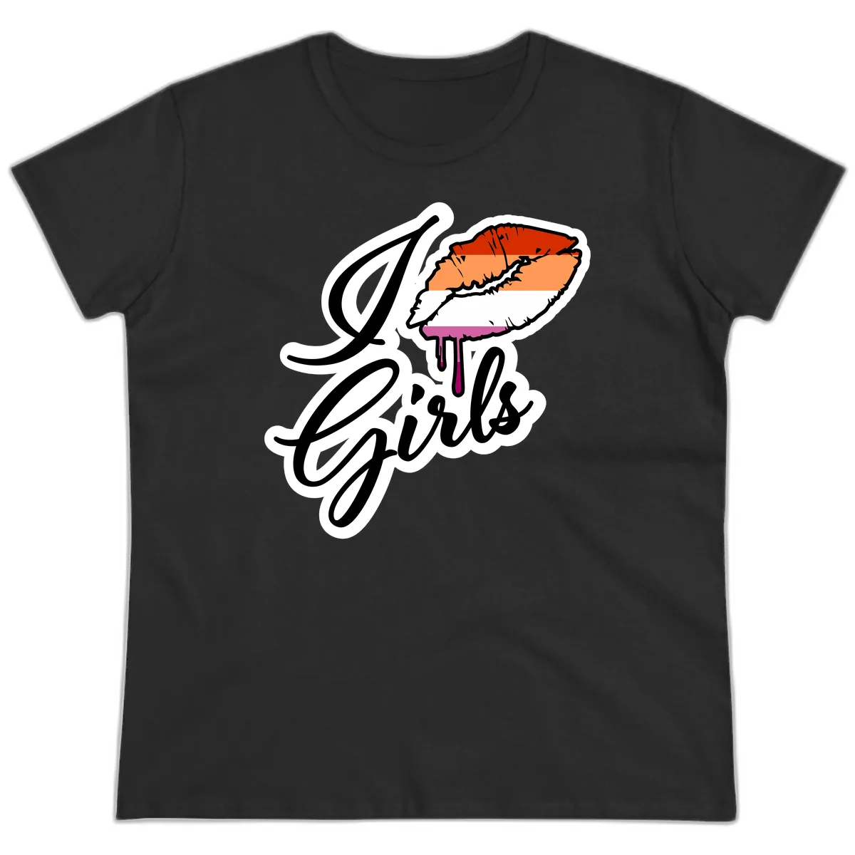 Girls Trip Lobster Roll Ladies Tee in Black