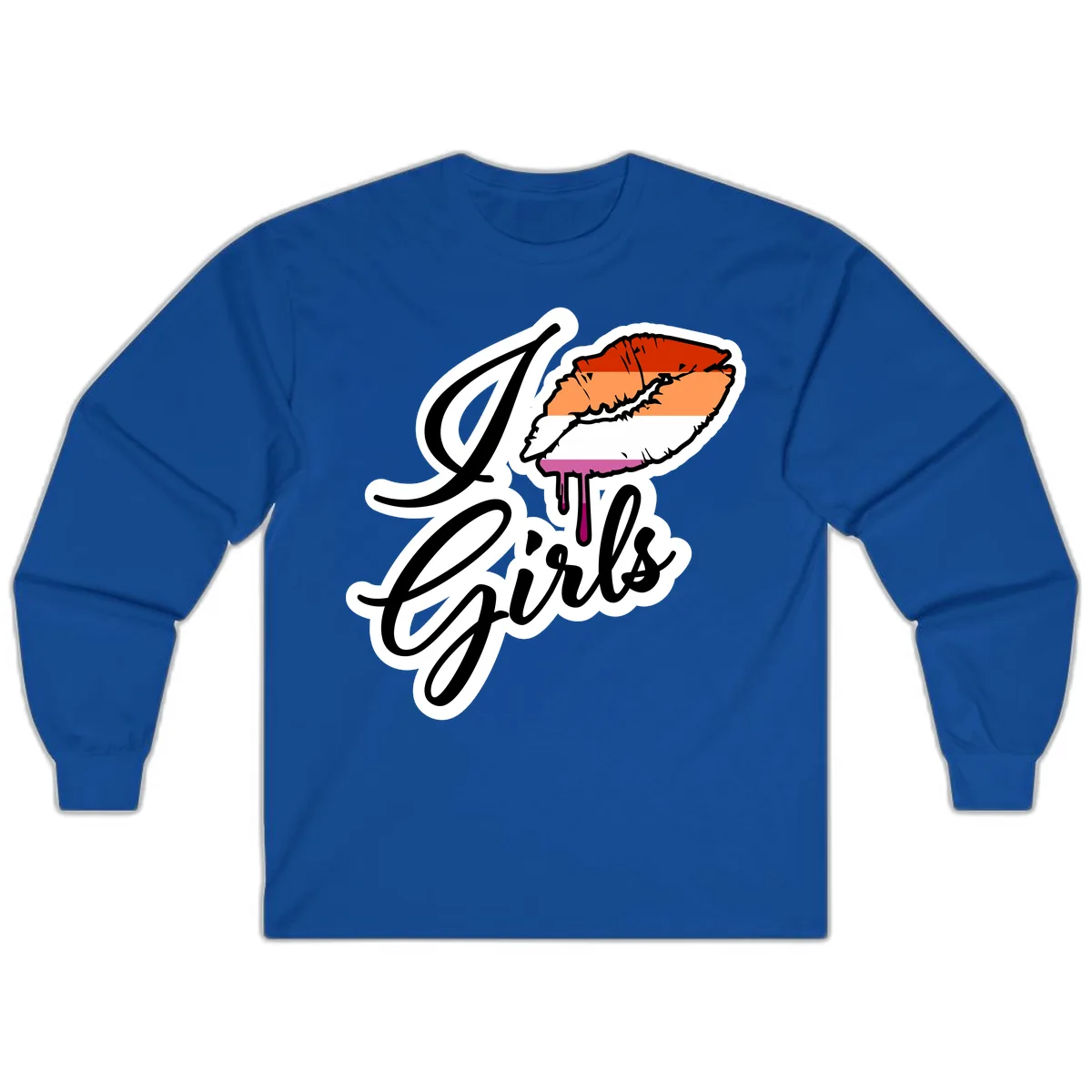 Girls Trip Lobster Roll Long Sleeve in Royal