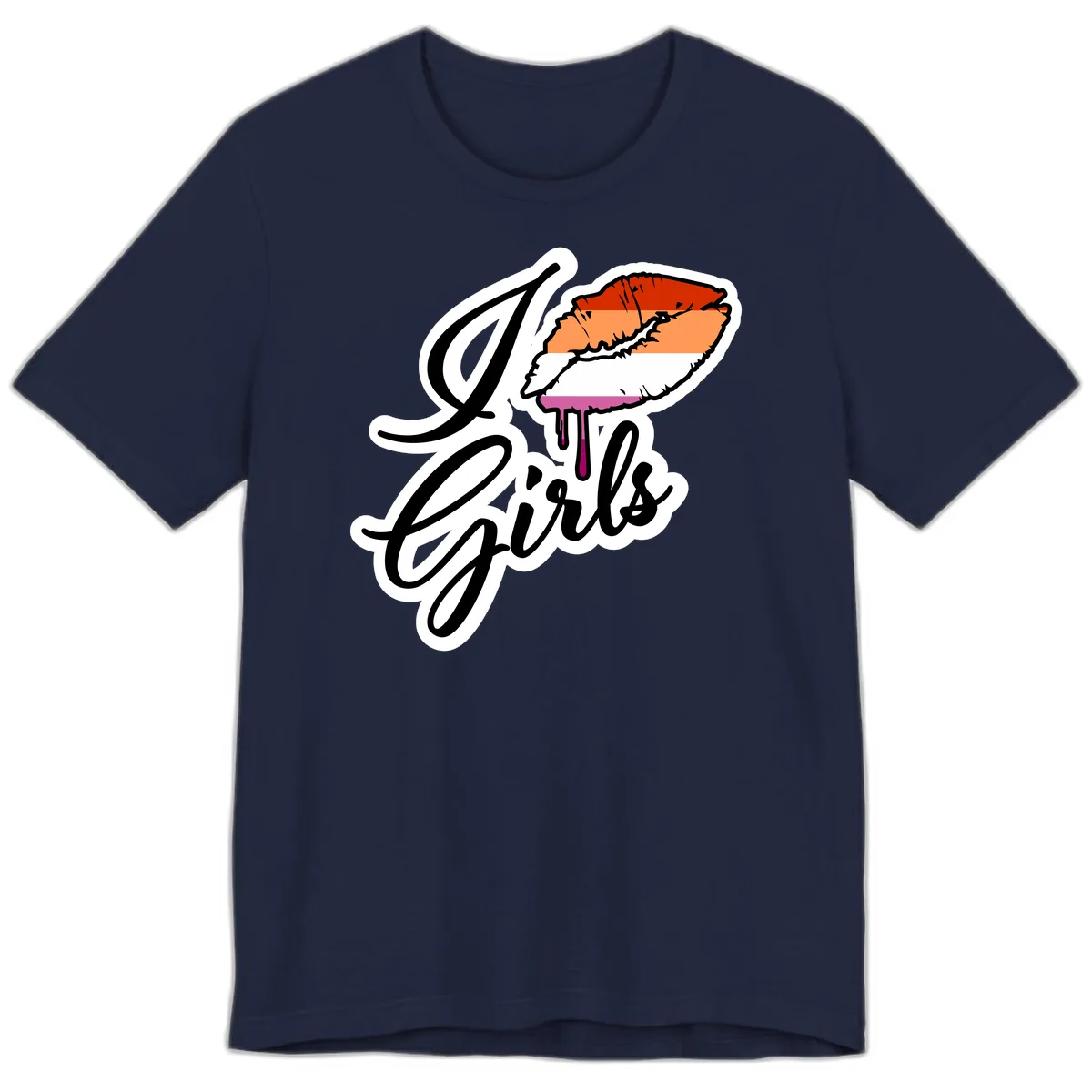 Girls Trip Lobster Roll Premium T-Shirt in Navy