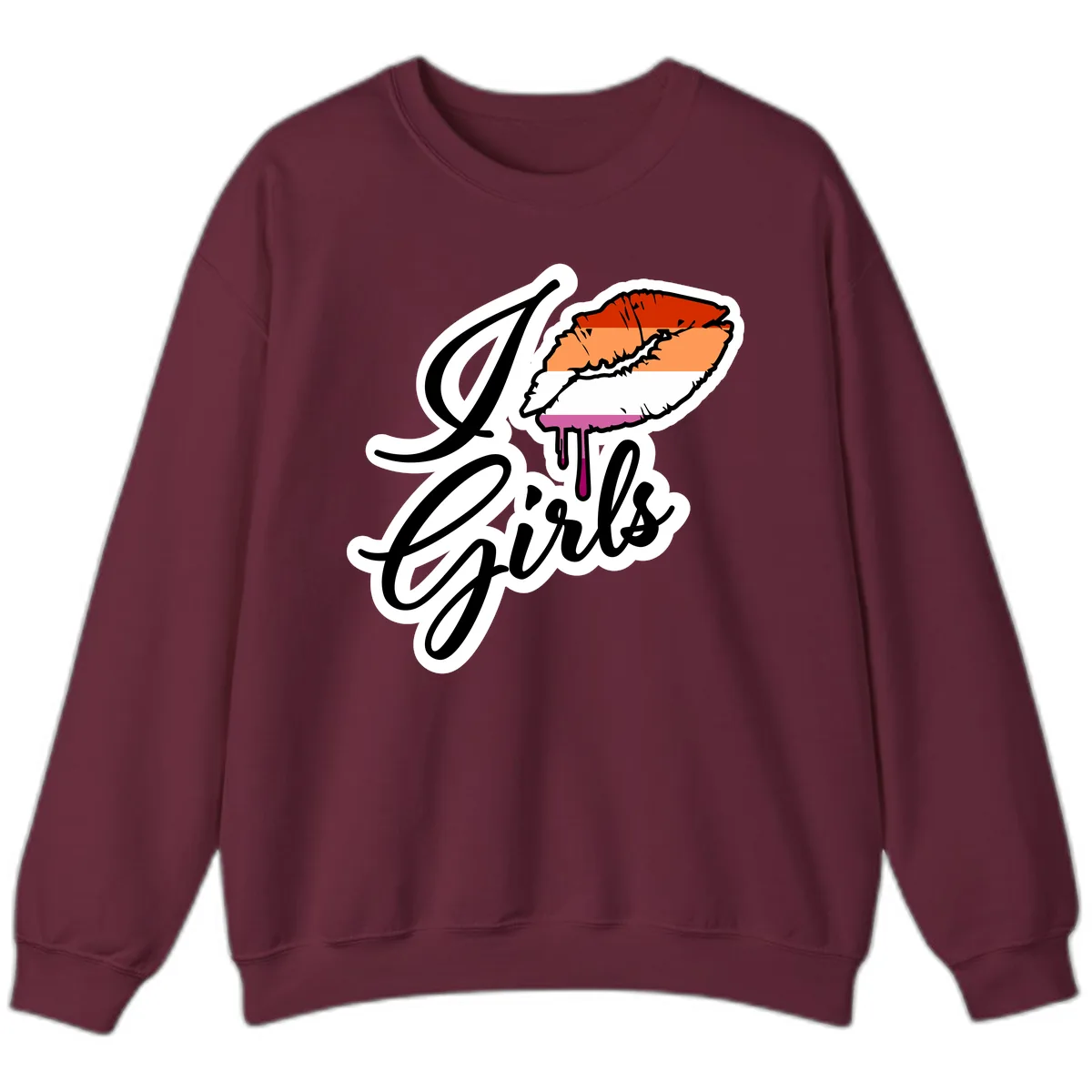 Girls Trip Lobster Roll Sweatshirt in Maroon