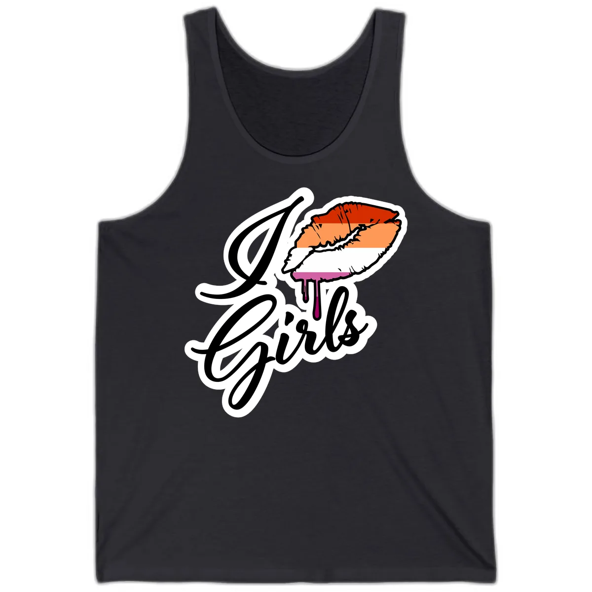 Girls Trip Lobster Roll Tank in Dark Grey
