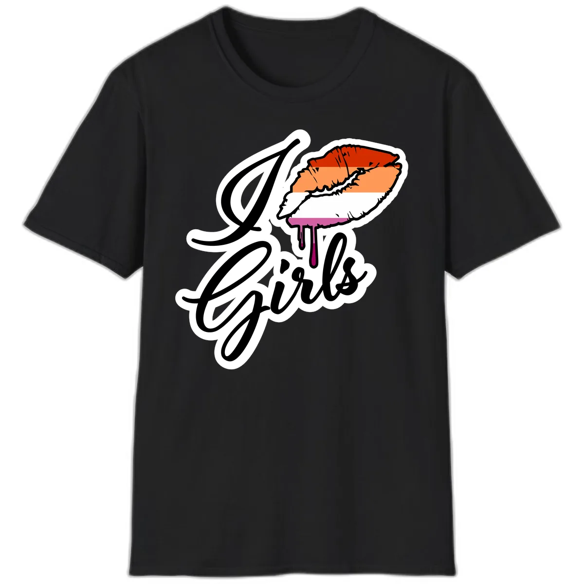 Girls Trip Lobster Roll T-Shirt in Black