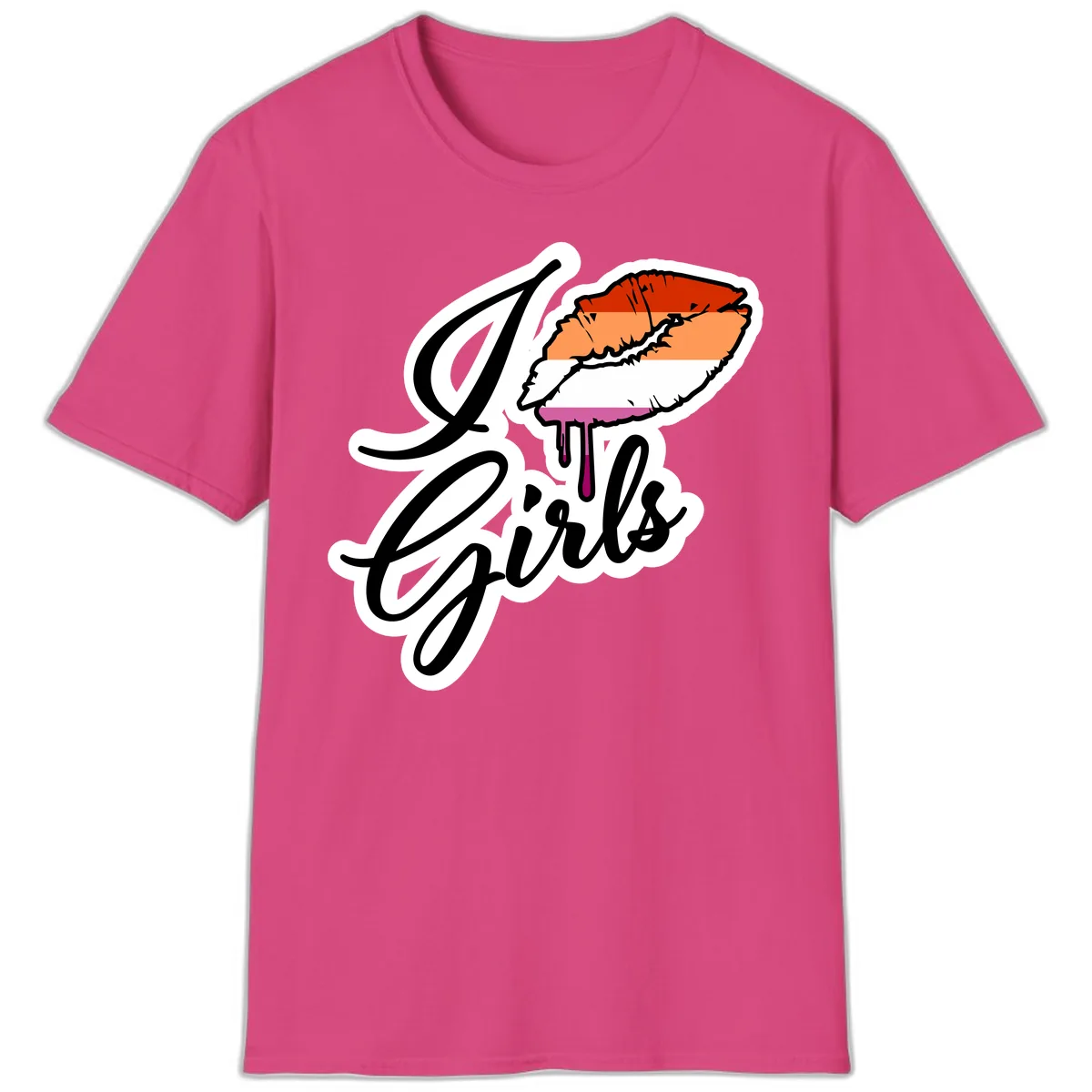 Girls Trip Lobster Roll T-Shirt in Heliconia