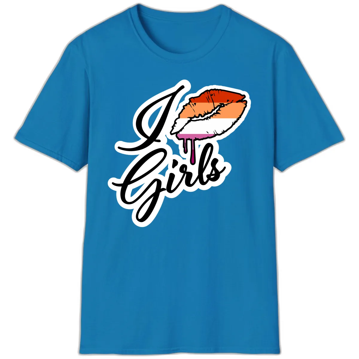 Girls Trip Lobster Roll T-Shirt in Sapphire
