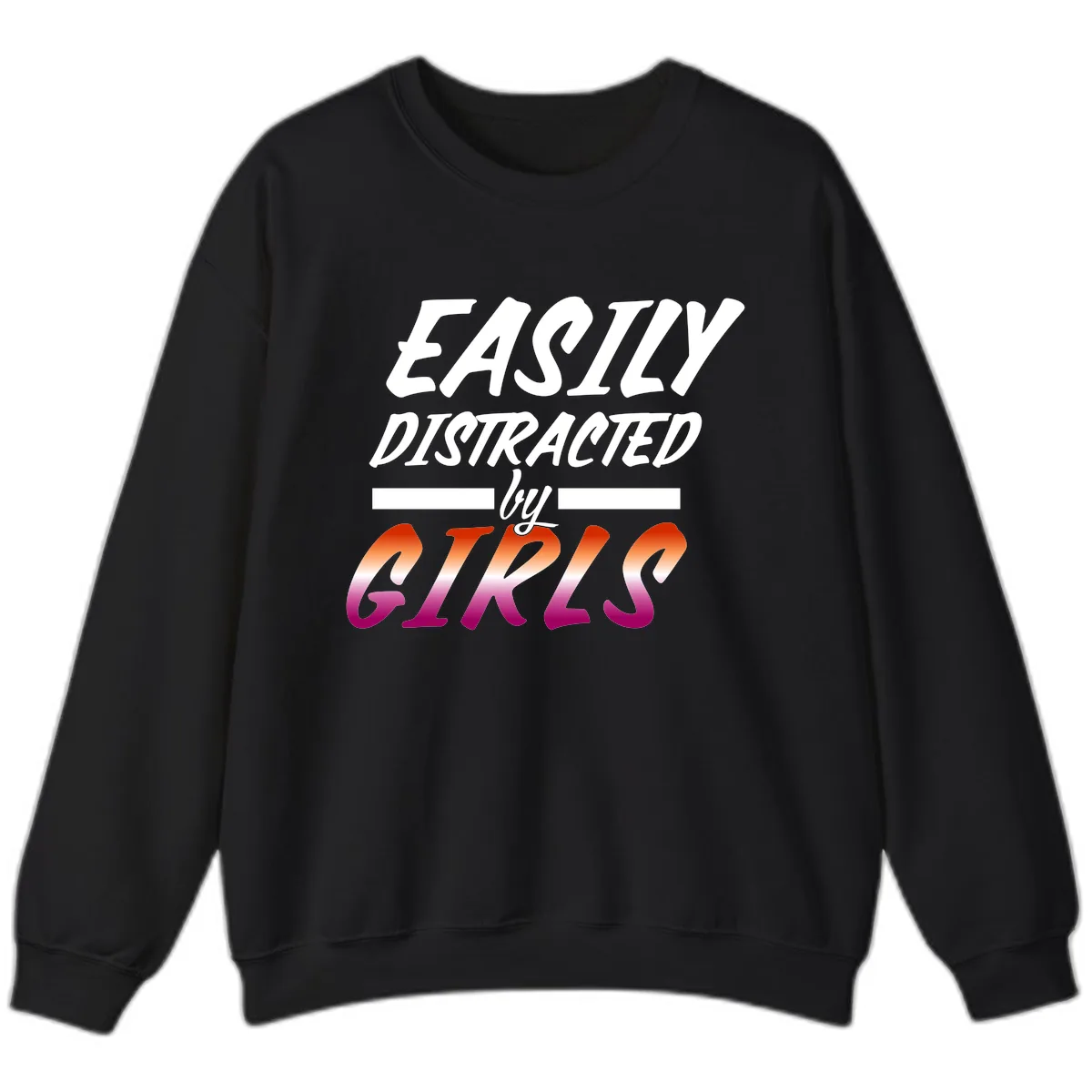 Easily Distracted by Giks Sweatshirt in Black