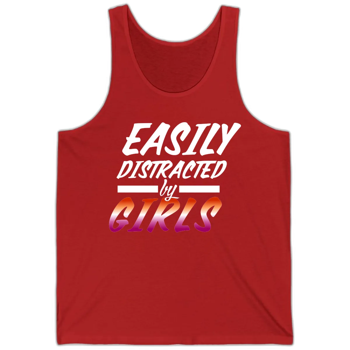 Easily Distracted by Giks Tank in Red