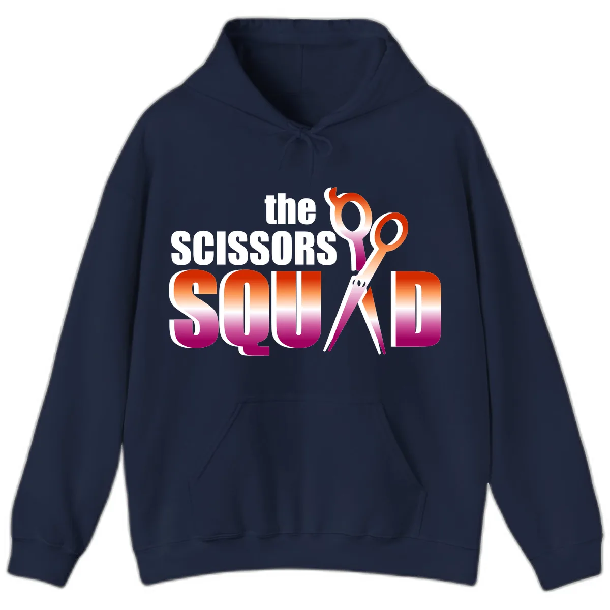 The Scissors Squad Hoodie in Navy