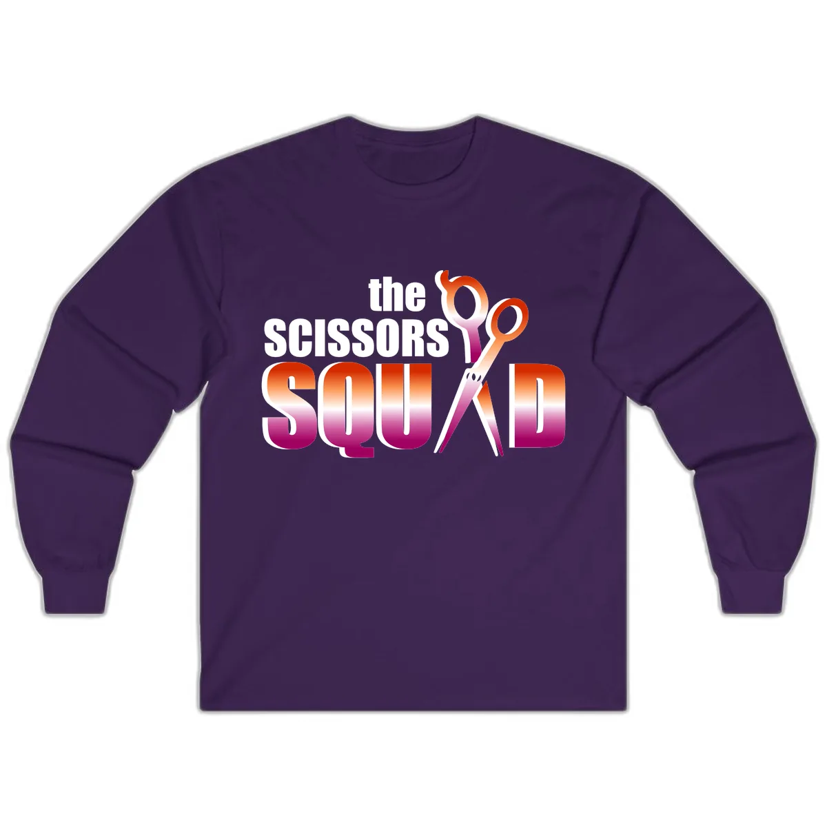 The Scissors Squad Long Sleeve in Purple