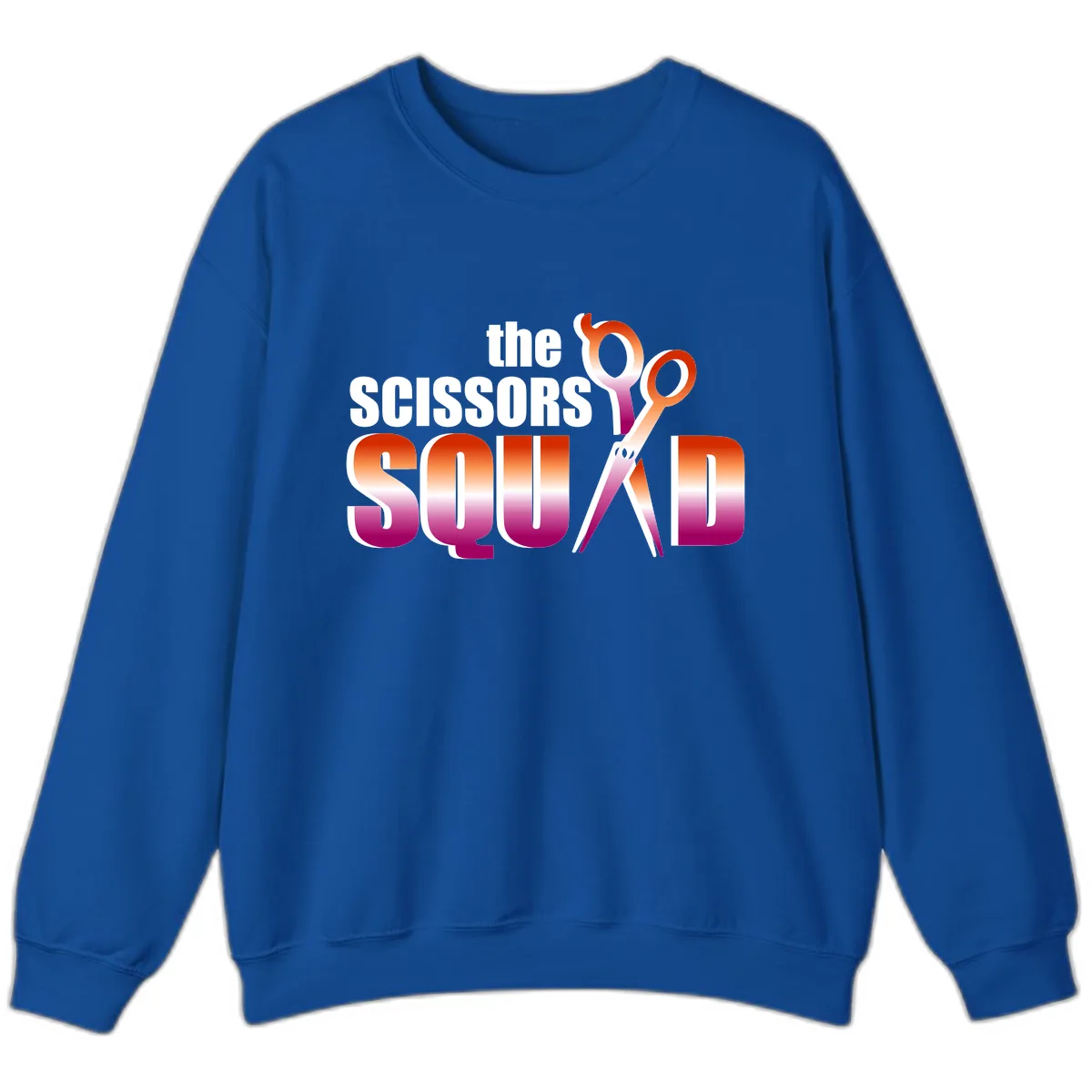 The Scissors Squad Sweatshirt in Royal