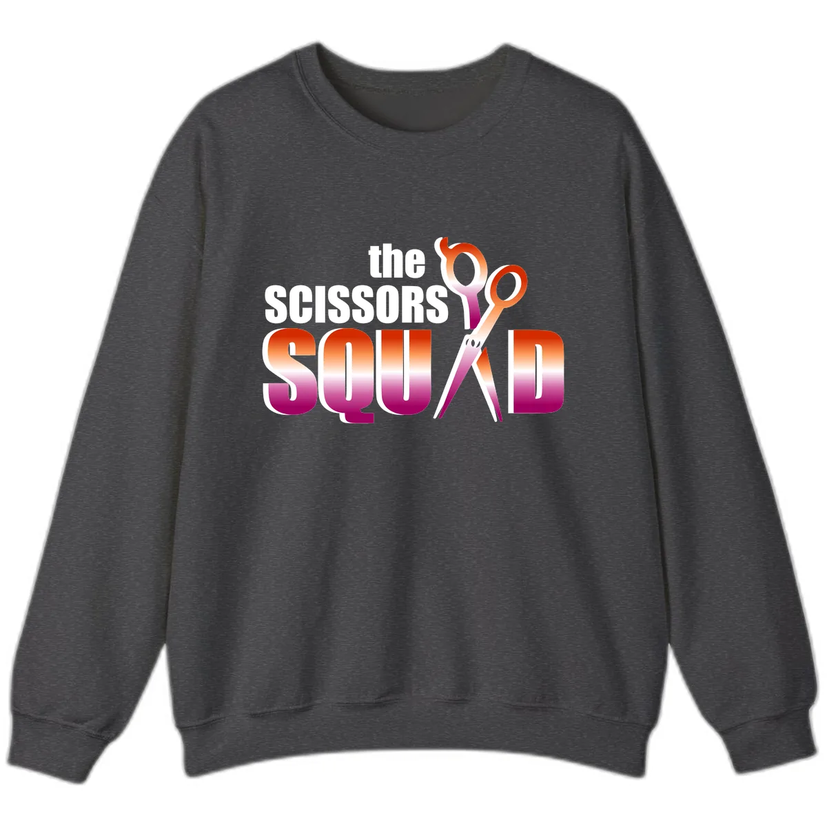 The Scissors Squad Sweatshirt in Dark Heather
