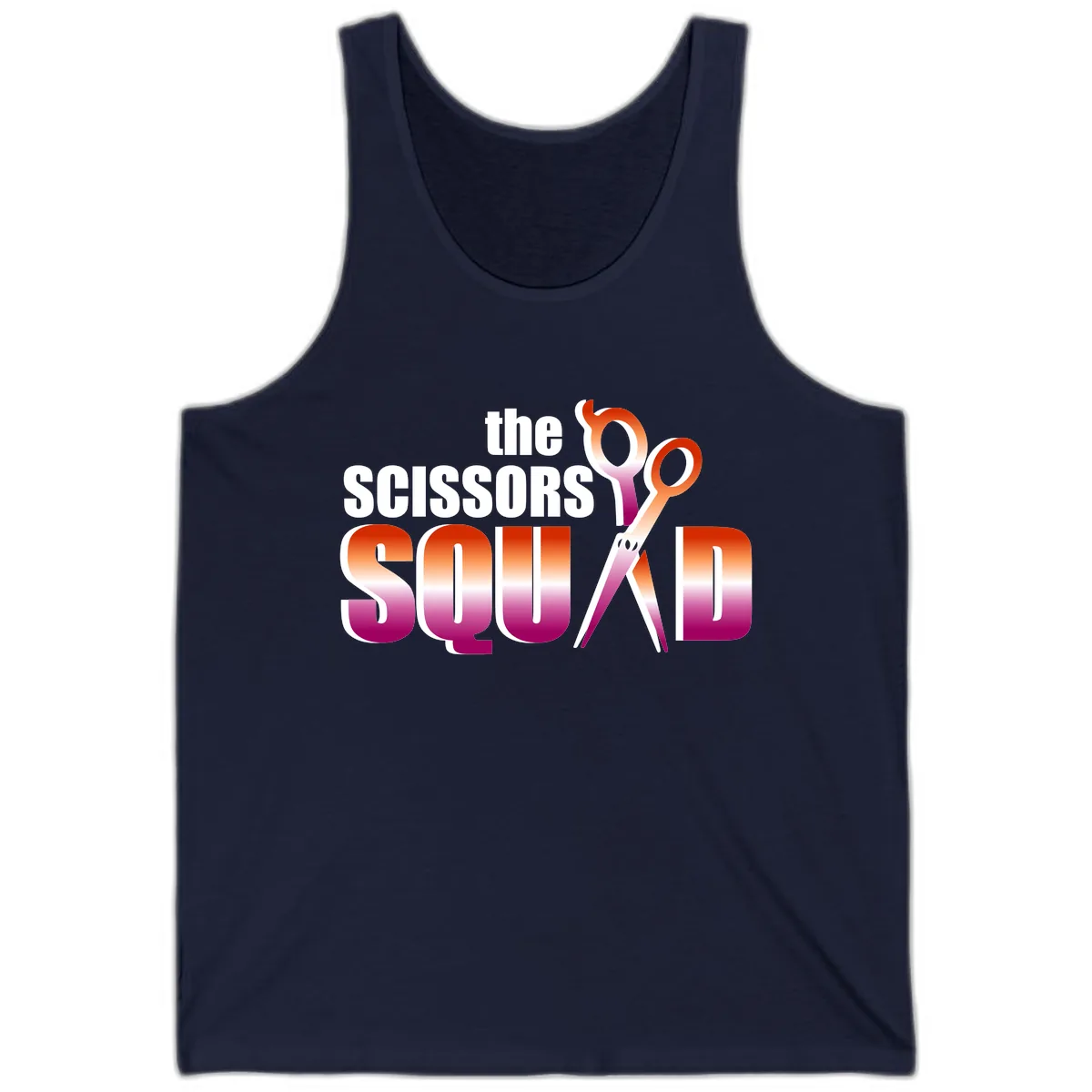 The Scissors Squad Tank in Navy