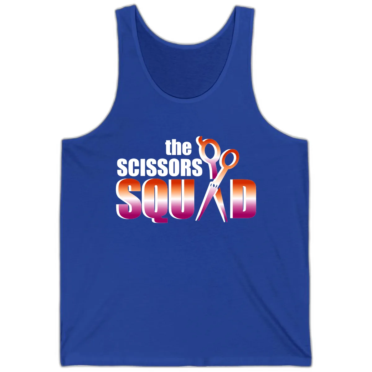 The Scissors Squad Tank in True Royal