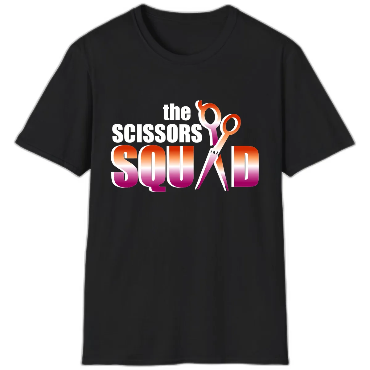 The Scissors Squad T-Shirt in Black