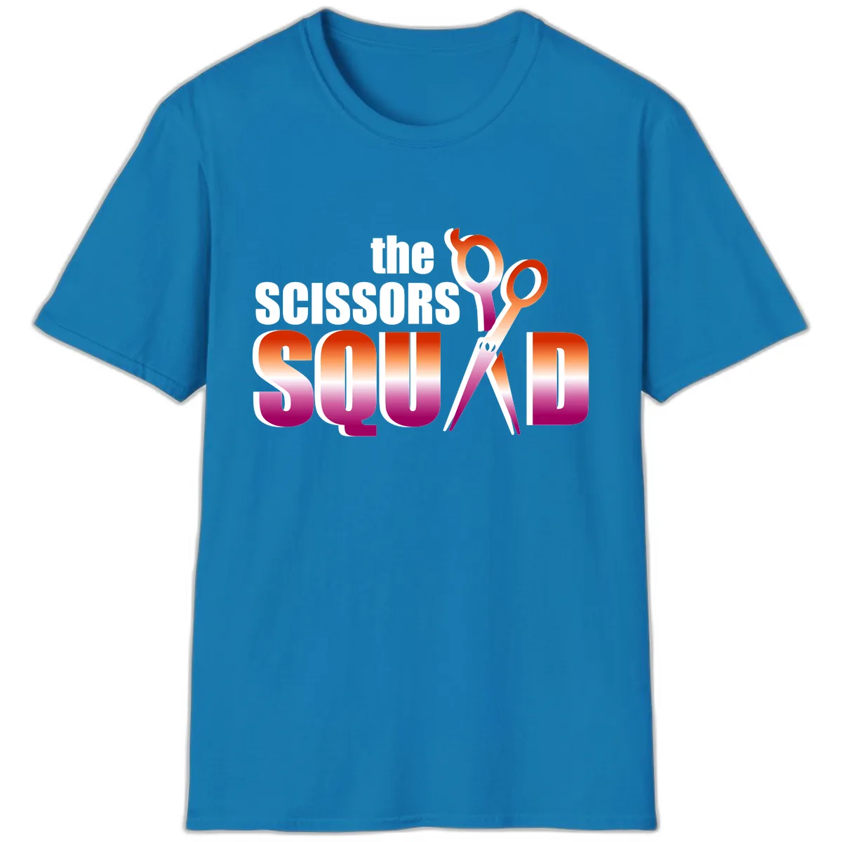 The Scissors Squad T-Shirt in Sapphire