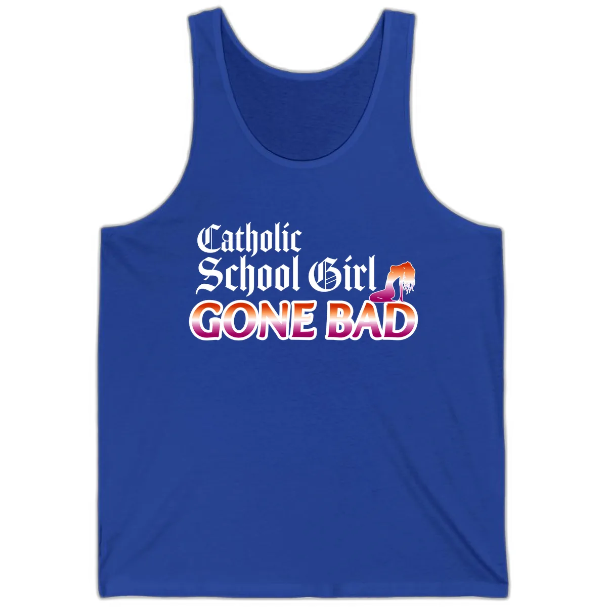 Catholic School Girl Gone Bad Tank in True Royal