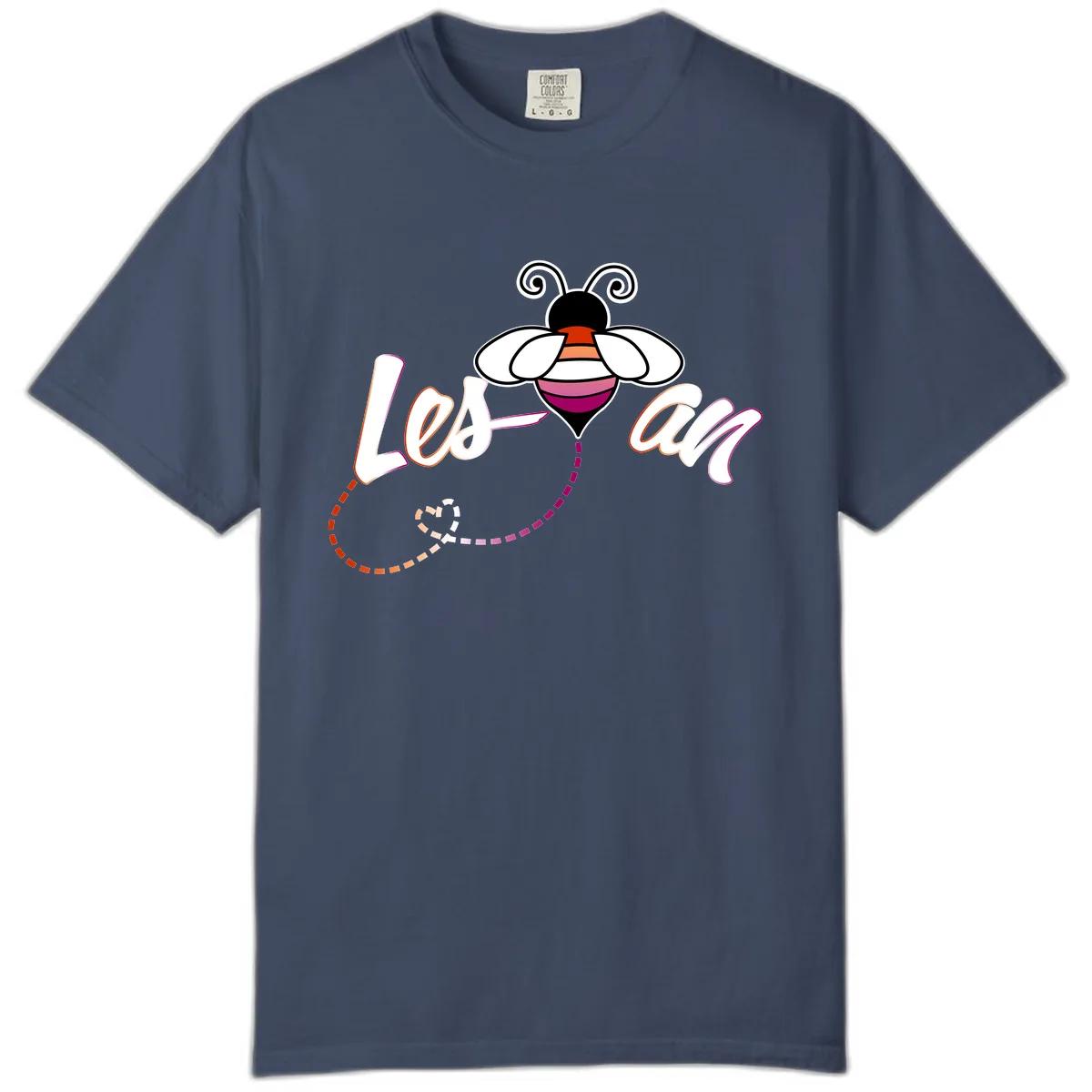Love Bee Happy Pride Comfort Color in Midnight